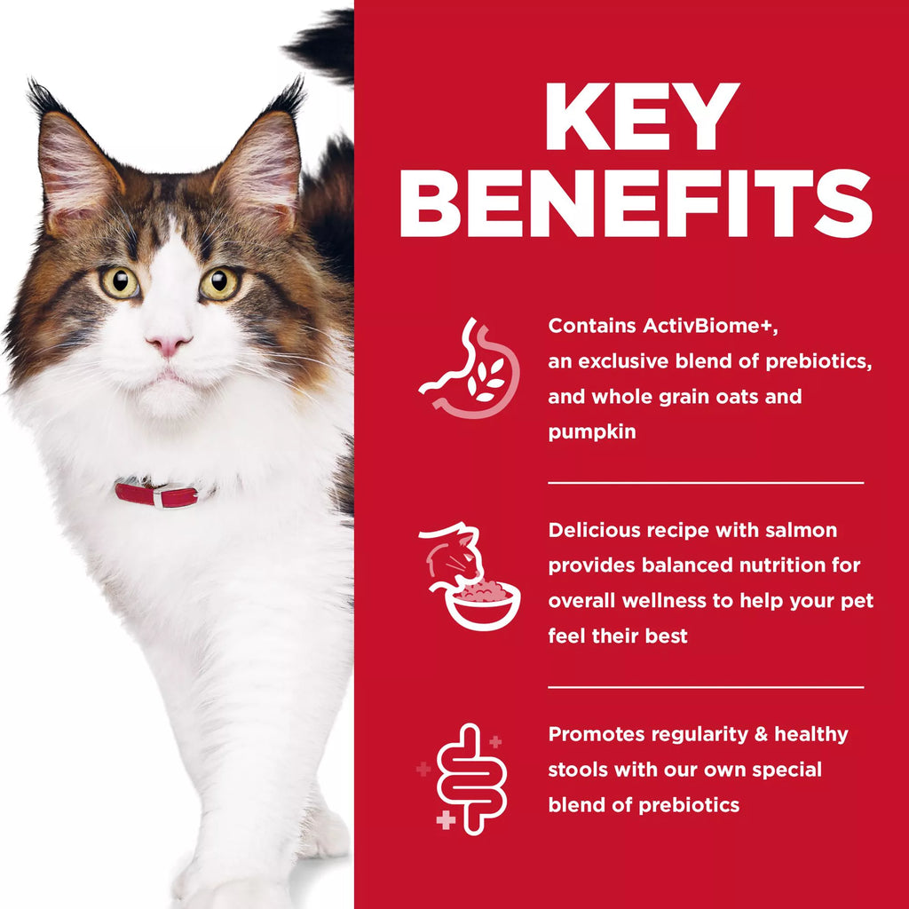 Hill's Science Diet Perfect Digestion Adult Dry Cat Food - Salmon