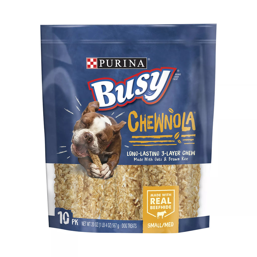 Purina Busy Chewnola Small/Medium Dog Treat - Beef