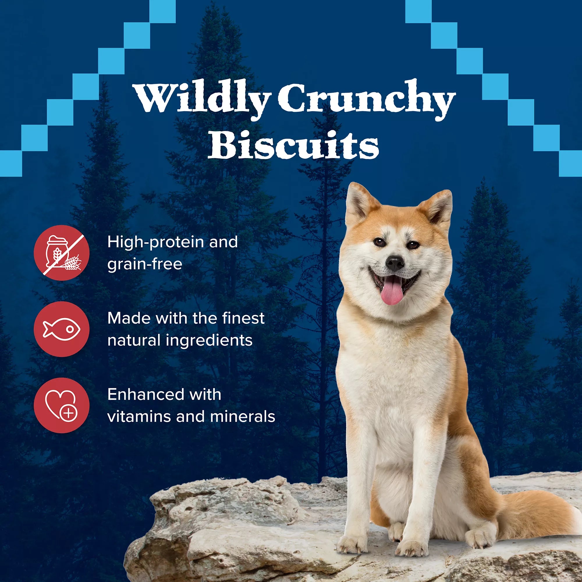 Blue Buffalo Wilderness Trail Treats All Life Stages Dog Treats - High-Protein Pet Food, Salmon