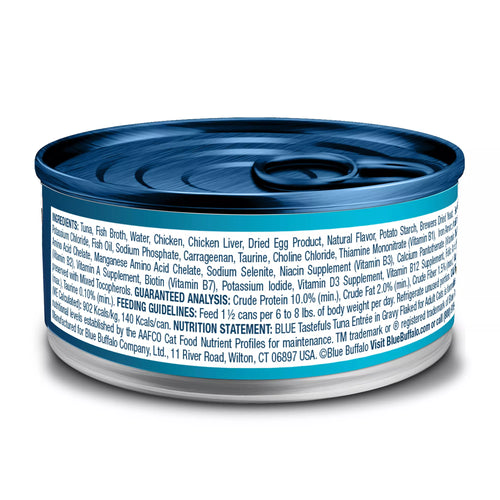 Blue Buffalo Tastefuls Flaked Wet Cat Food - Natural Pet Food, Tuna