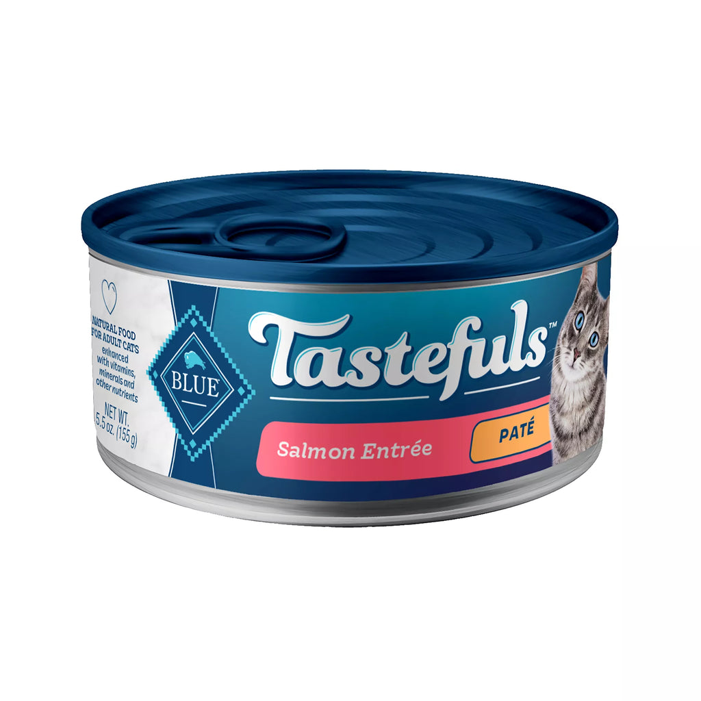 Blue Buffalo Tastefuls Wet Cat Food Pate - Natural Pet Food, Salmon