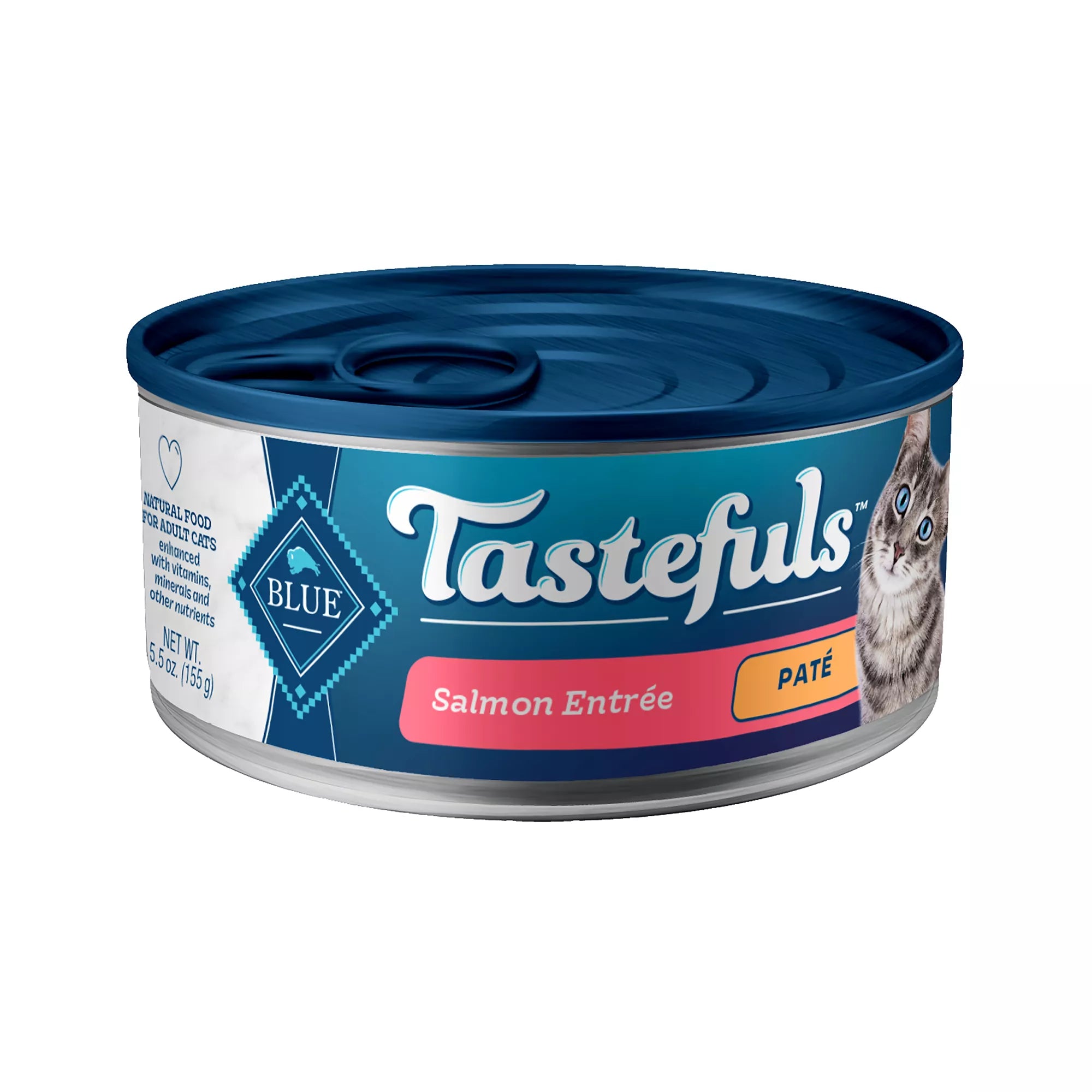 Blue Buffalo Tastefuls Wet Cat Food Pate - Natural Pet Food, Salmon