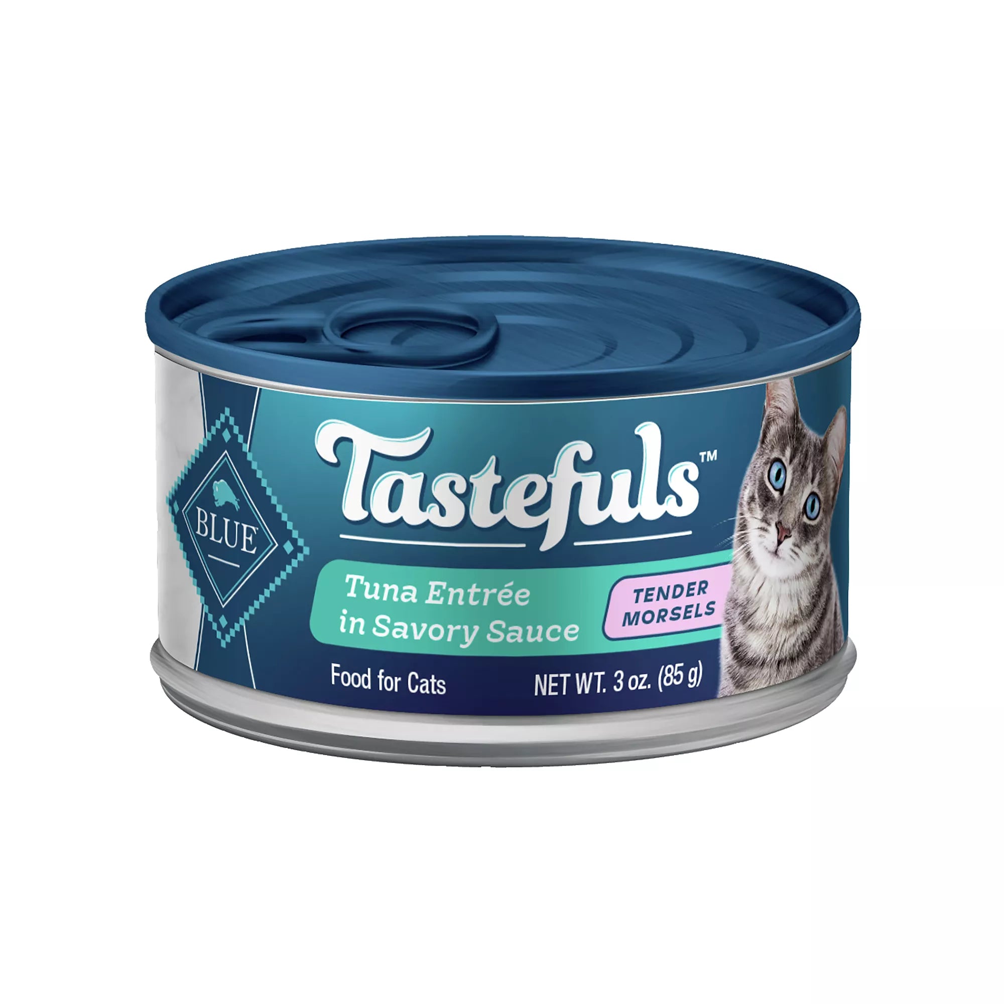 Blue Buffalo Tastefuls Wet Cat Food Tender Morsels - Natural Pet Food, Tuna