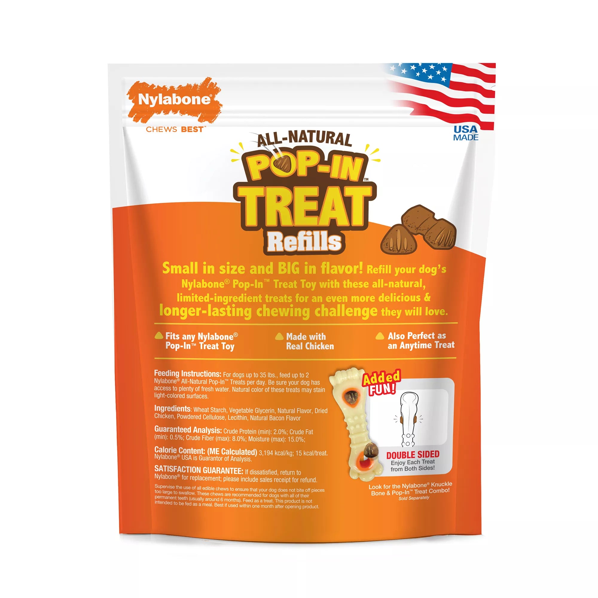 Nylabone Pop-In Treat Refills - Chicken Flavor