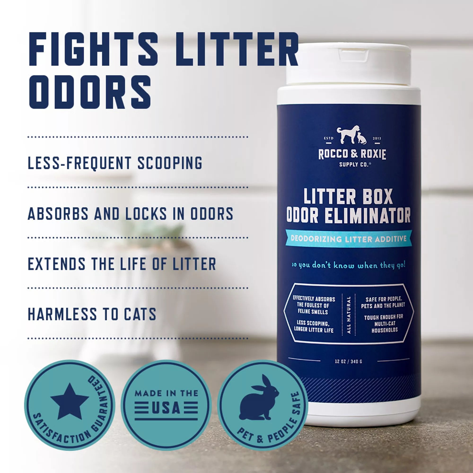 Rocco & Roxie Litter Box Odor Eliminator