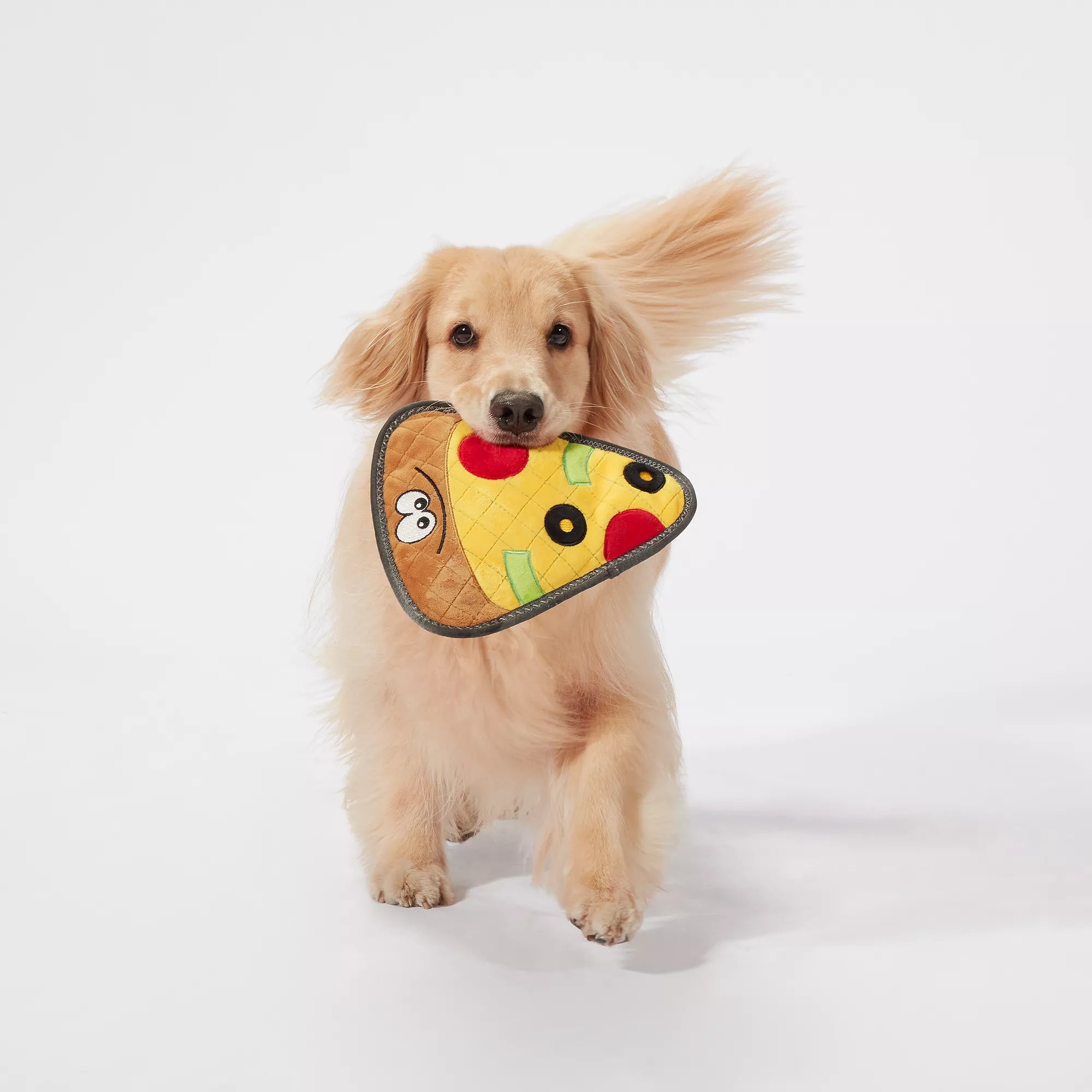 Joyhound Rip Roarin' Tough Pizza Dog Toy - Tough Plush