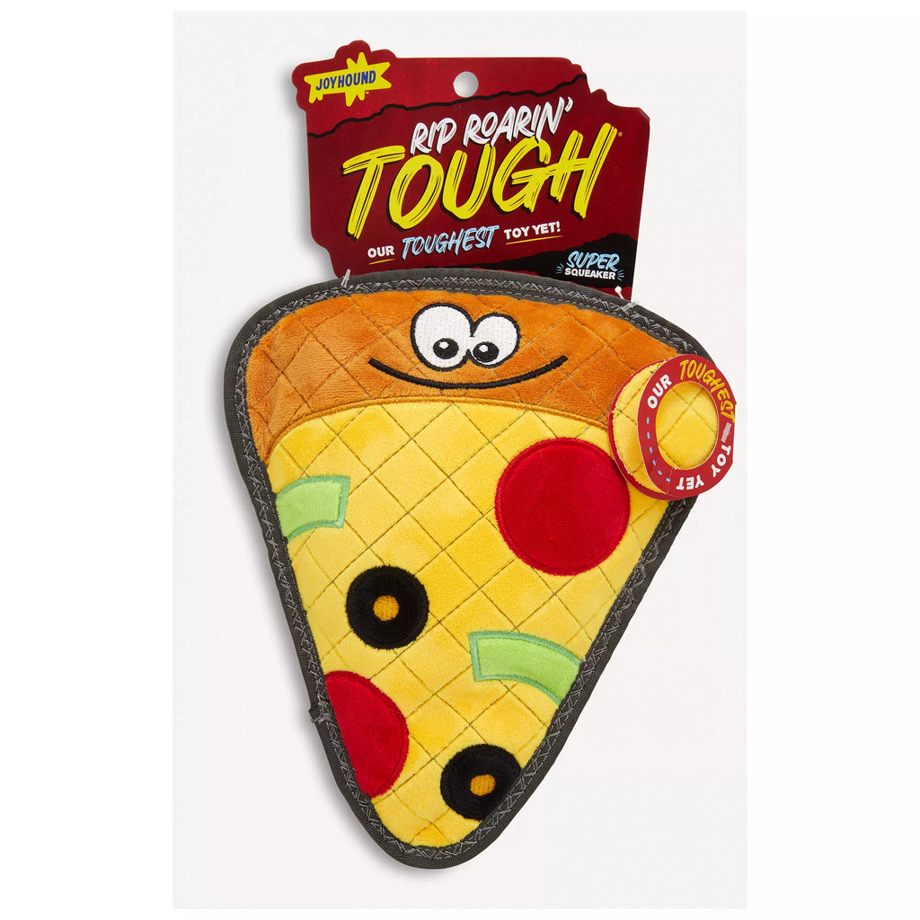 Joyhound Rip Roarin' Tough Pizza Dog Toy - Tough Plush