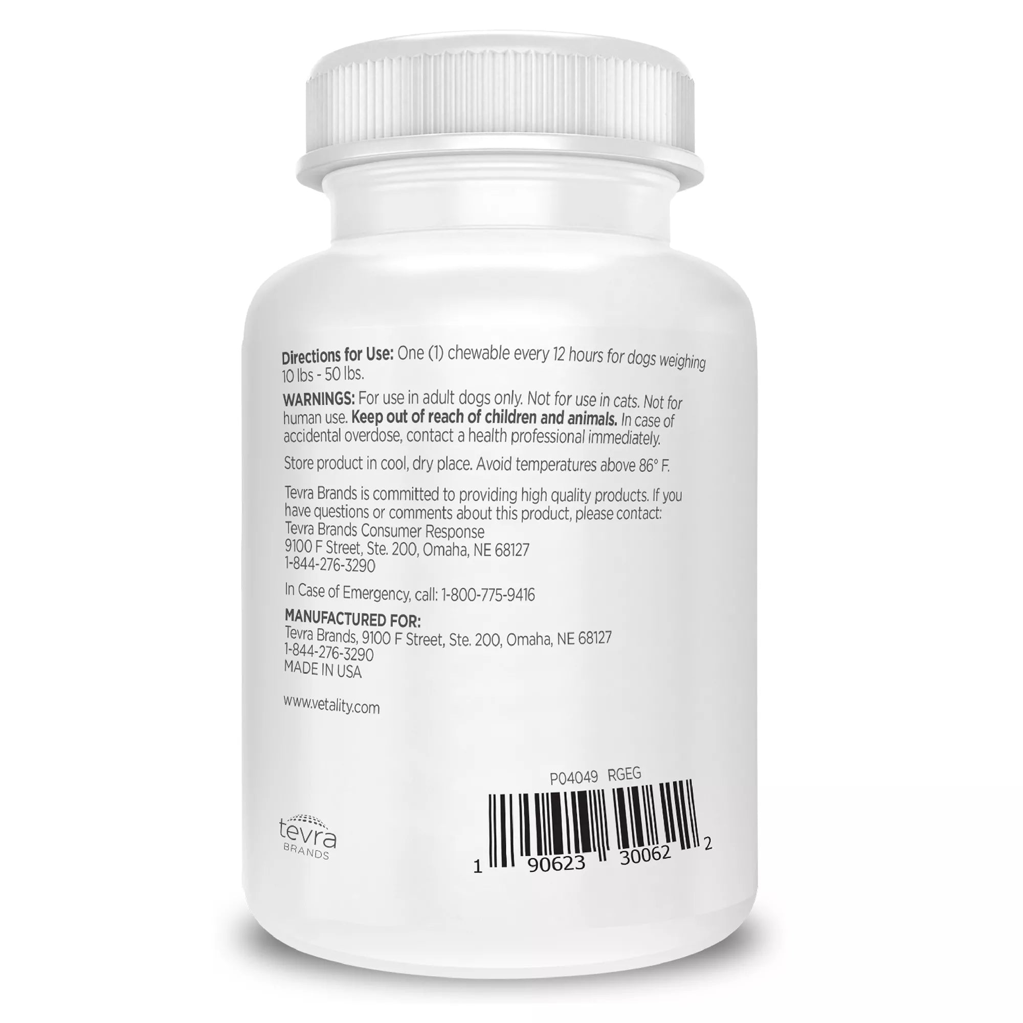Vetality Canine Aspirin for Dogs - Pain Relief - Chewable Tablets