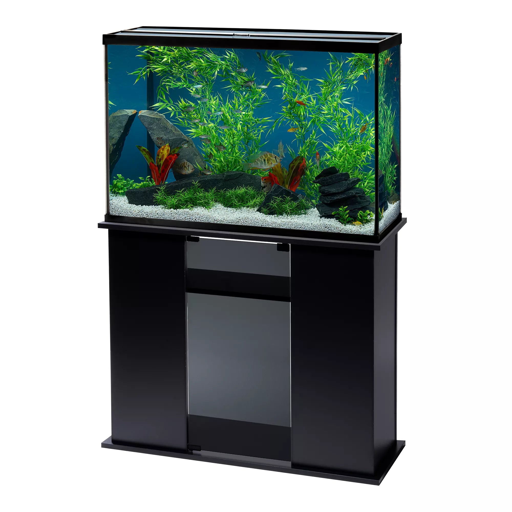 Marineland Simple Modern LED Aquarium & Stand Ensemble - 45 Gallon