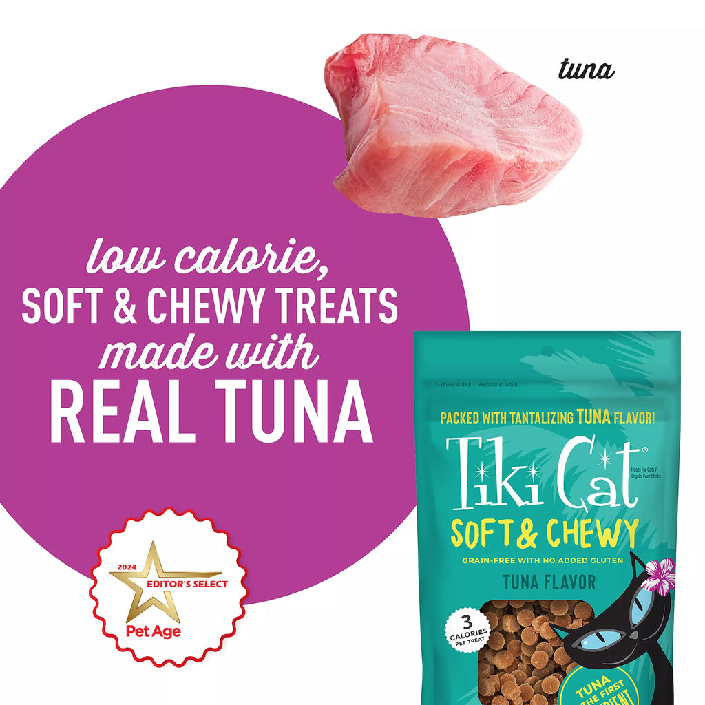 Tiki Cat Soft & Chewy Tuna Cat Treats