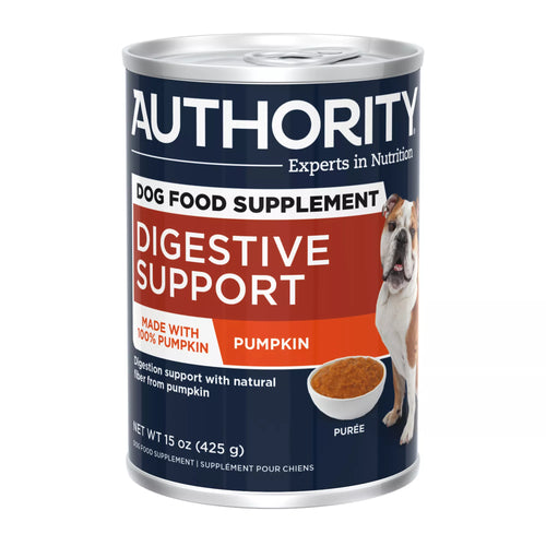 Authority Digestive Support All Life Stages Wet Dog Food Supplement Topper - Pumpkin, 15 oz