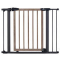 Top Paw Washed Wood Walk-Through Pet Gate