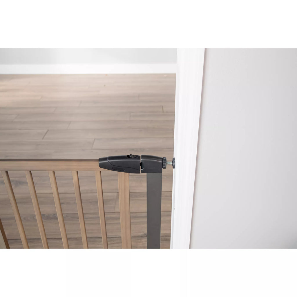 Top Paw Washed Wood Walk-Through Pet Gate