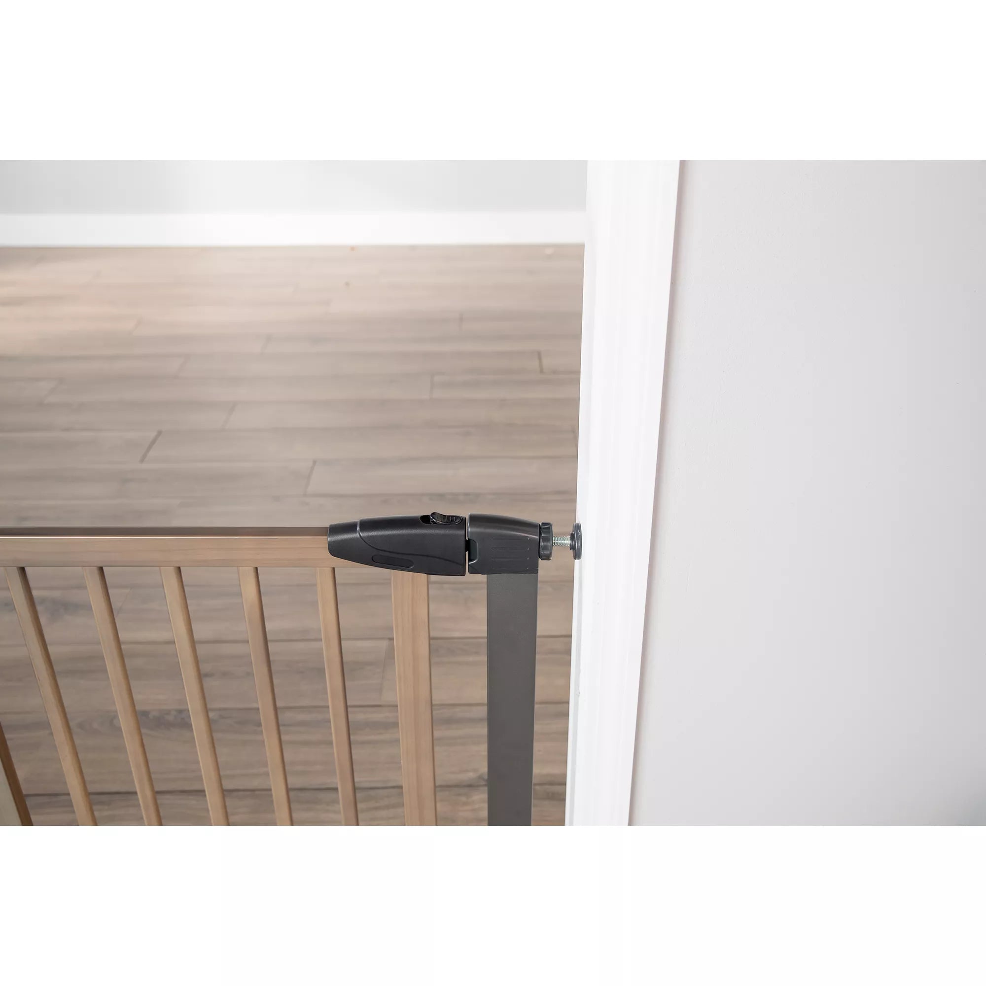 Top Paw Washed Wood Walk-Through Pet Gate