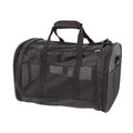 Whisker City Black Mesh Soft Sided Cat & Dog Carrier, 19-in