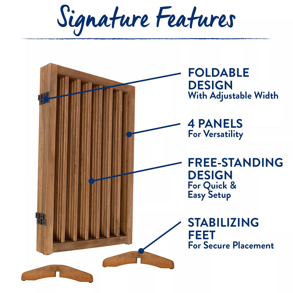 Top Paw 4-Panel Foldable Pet Gate