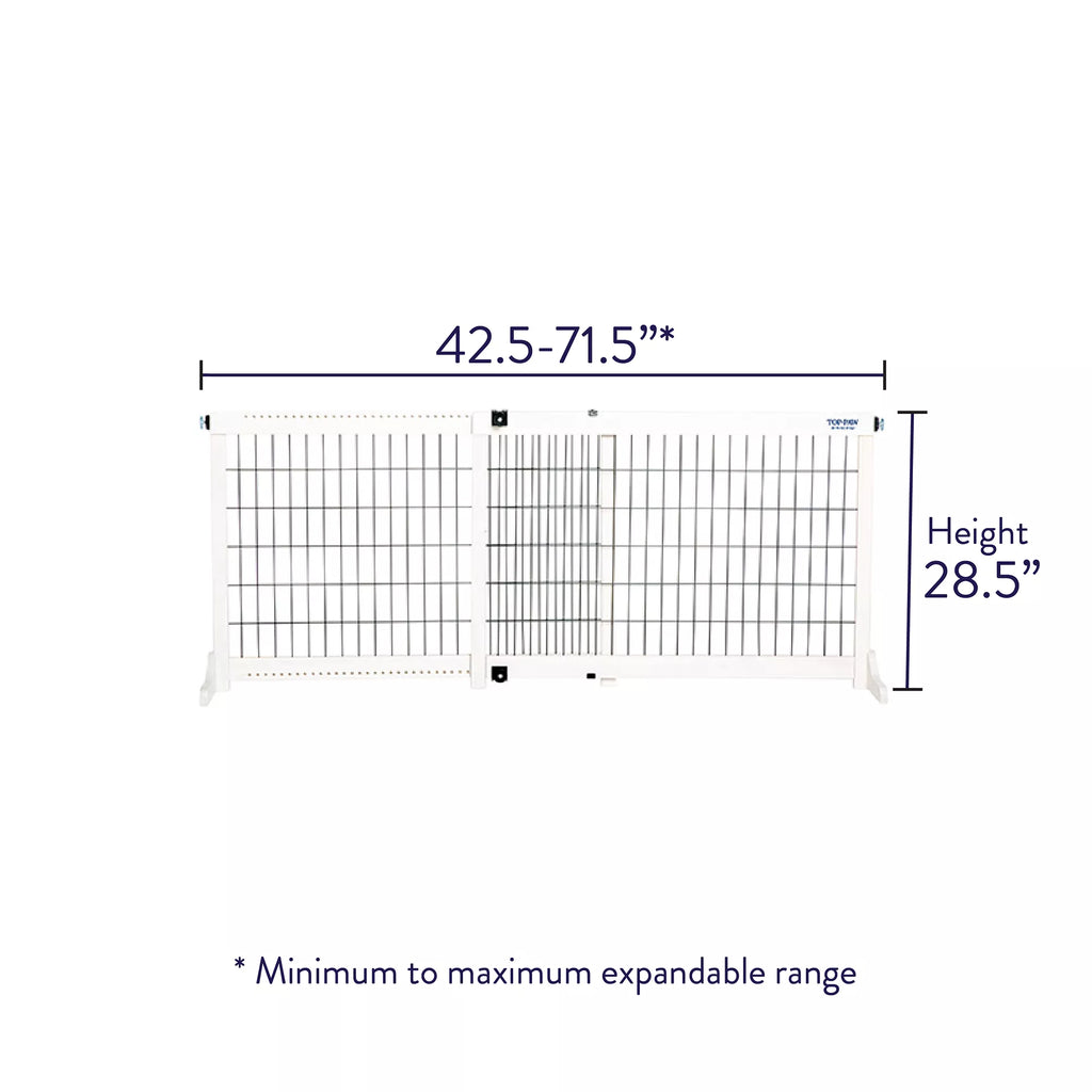 Top Paw Free-Standing High Adjustable Pet Gate