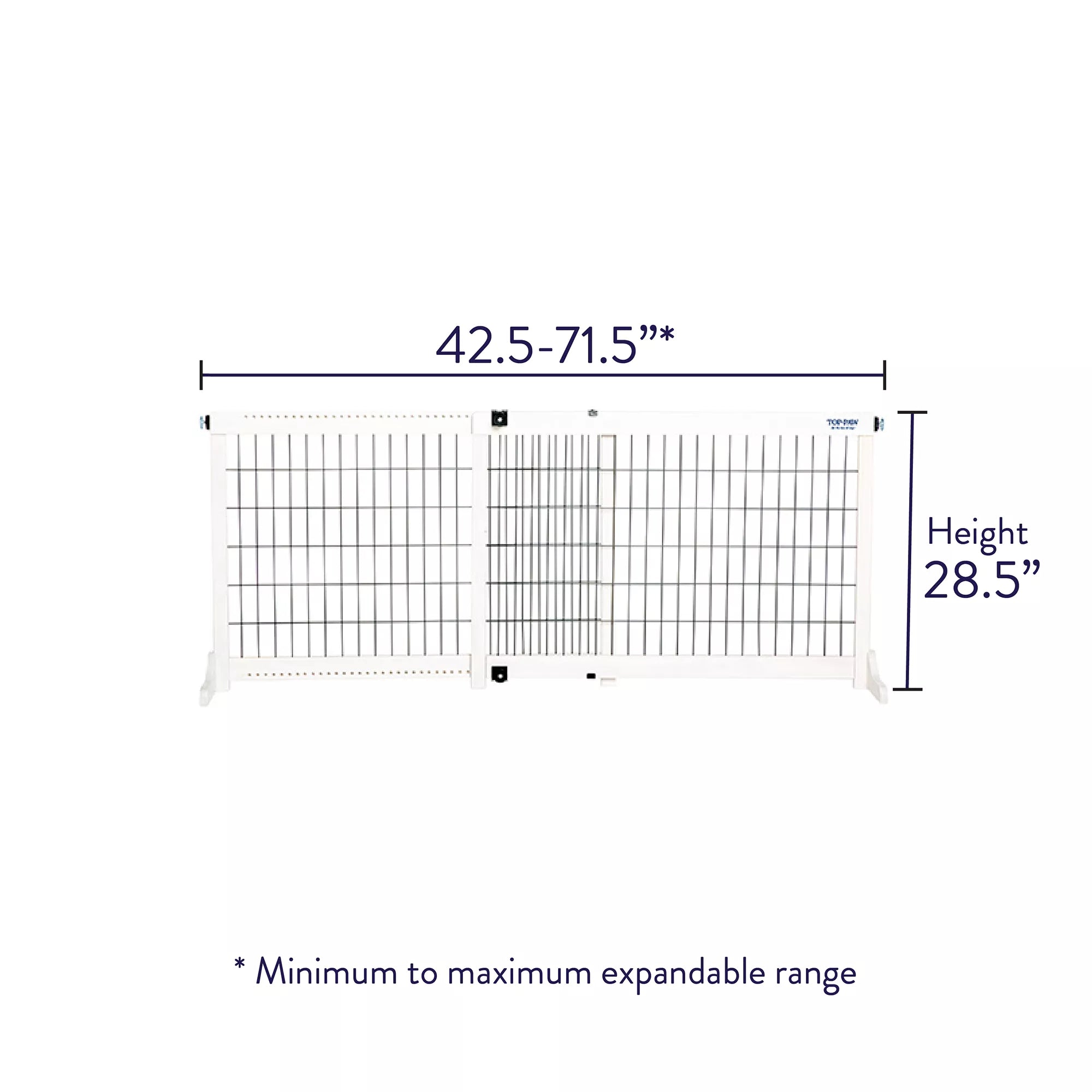 Top Paw Free-Standing High Adjustable Pet Gate