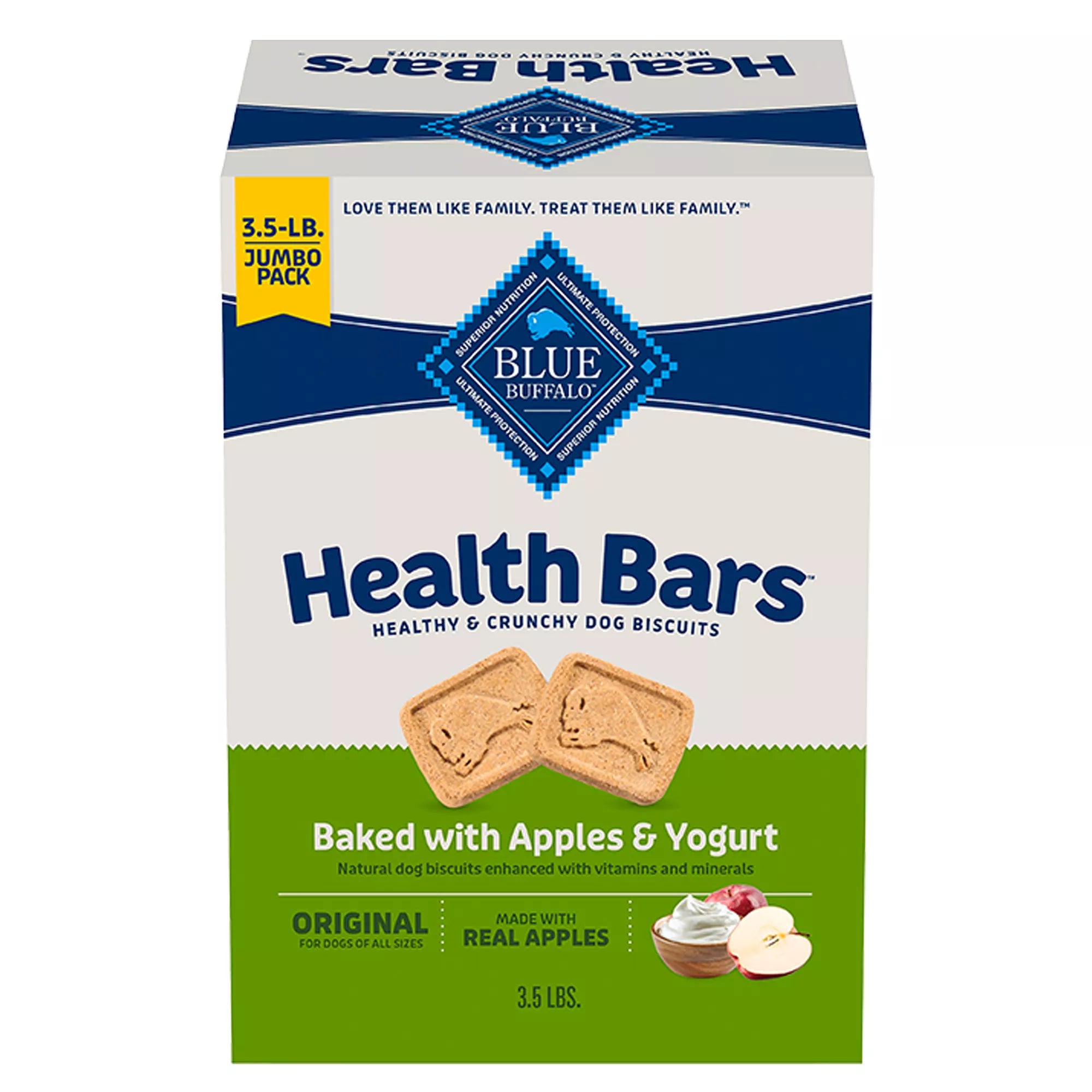 Blue Buffalo Health Bars Crunchy All Life Stages Dog Treats - 3.5 lb
