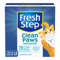 Fresh Step Clean Paws Clumping Clay Cat Litter - Unscented Pet Litter, Low Tracking