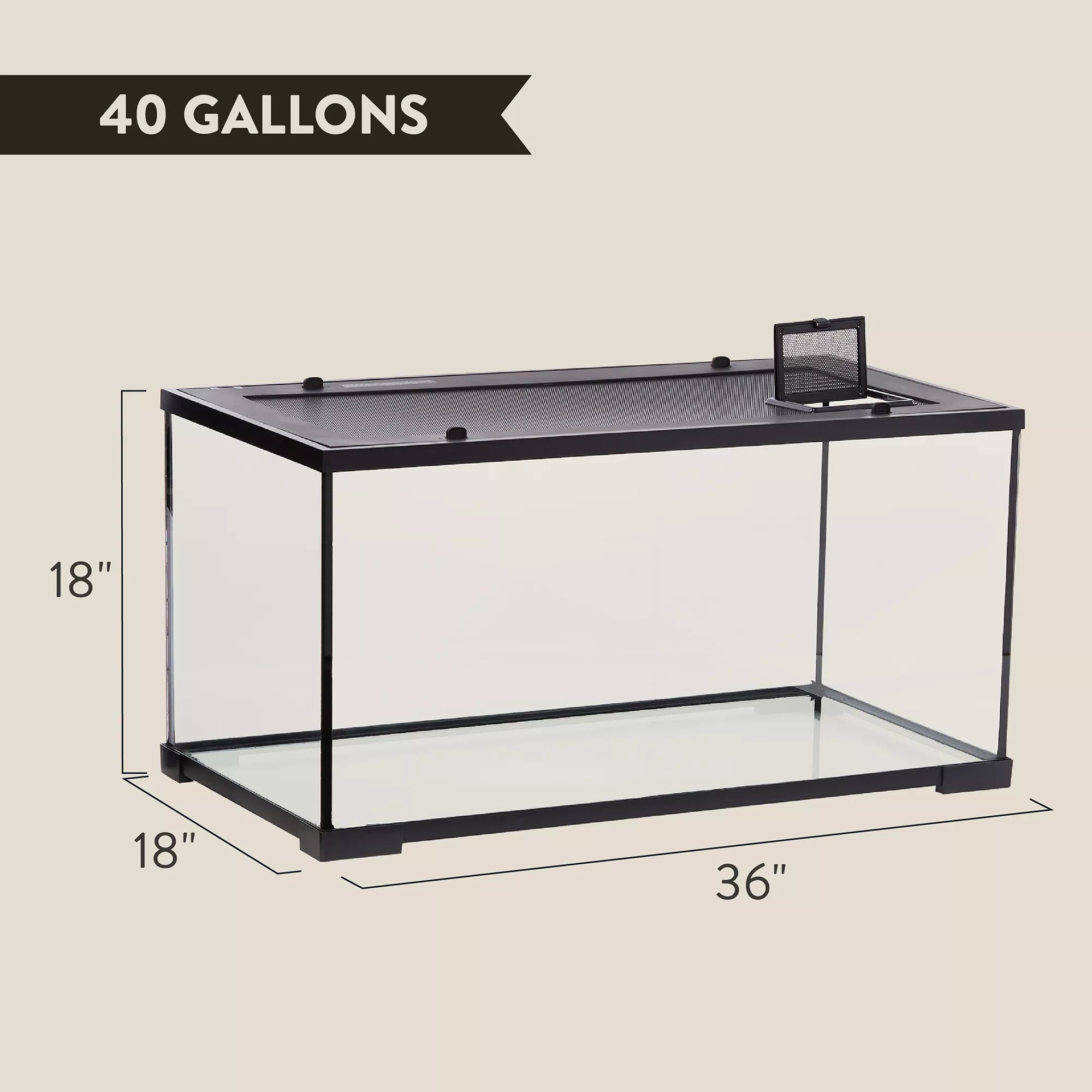 Thrive Temperate Reptile Terrarium Essentials Kit - 40 Gallon