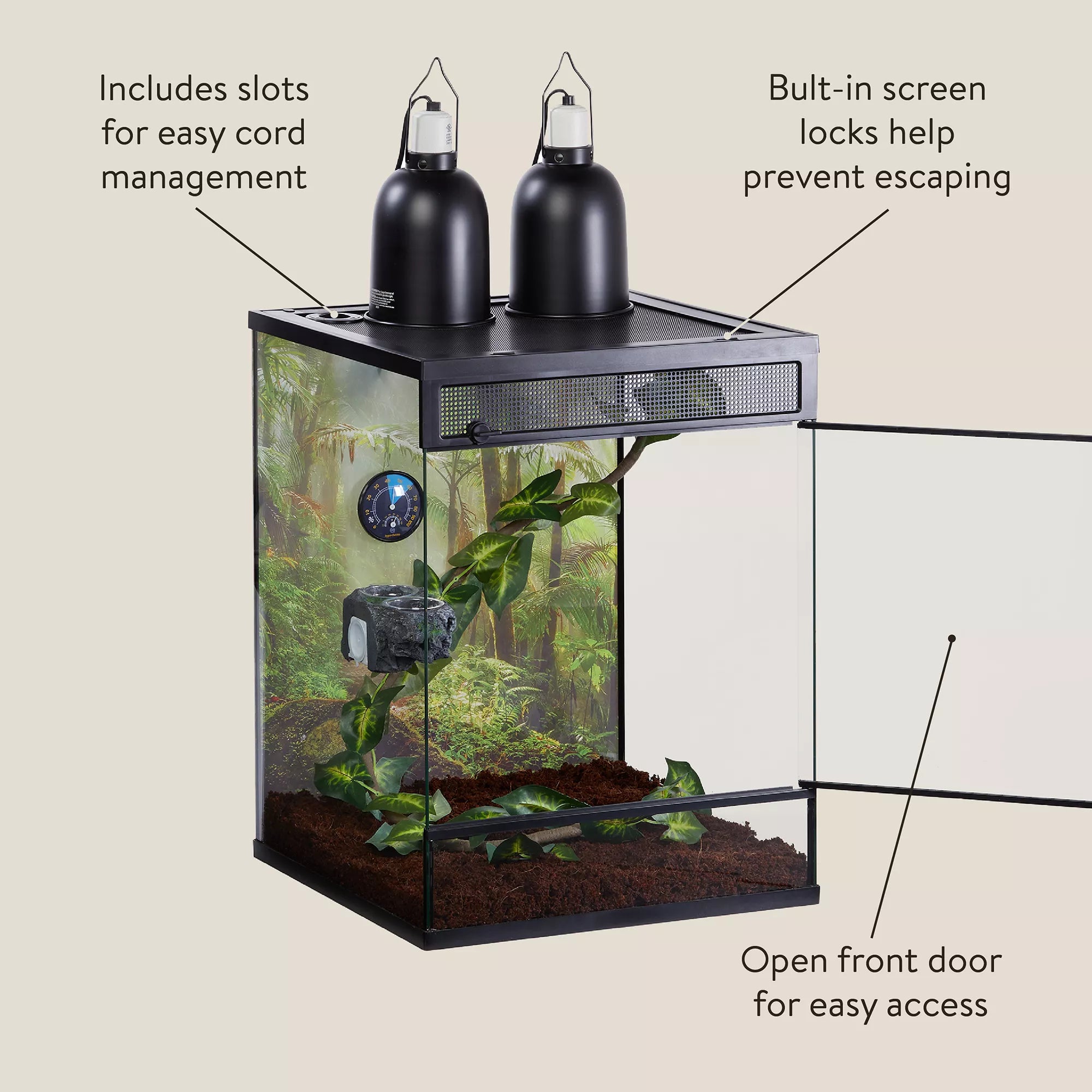 Thrive Tropical Reptile Terrarium Essentials Kit - 30 Gallon
