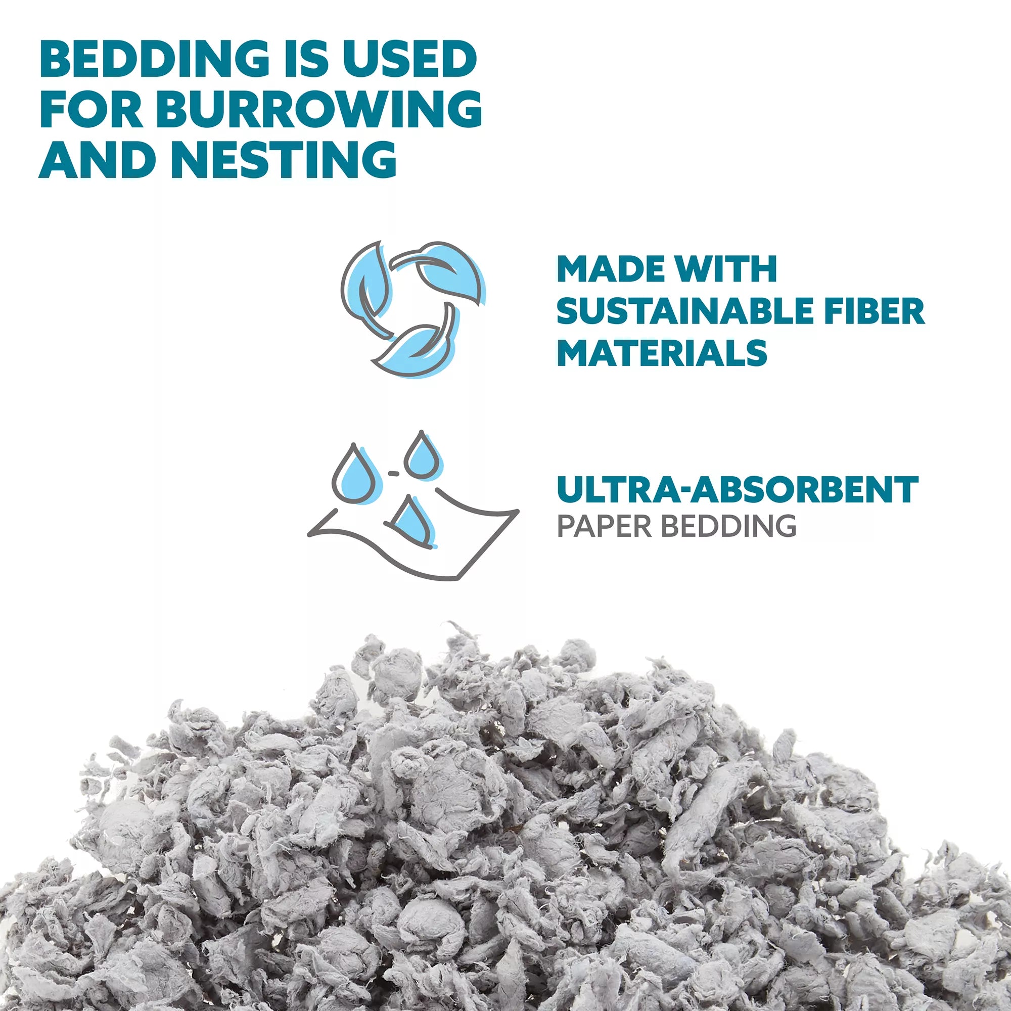 Full Cheeks Odor Control Small Pet Paper Bedding - Cozy Clouds