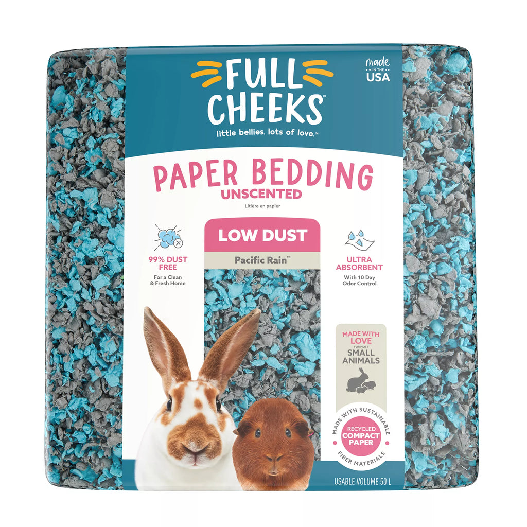 Full Cheeks Odor Control Small Pet Paper Bedding - Pacific Rain