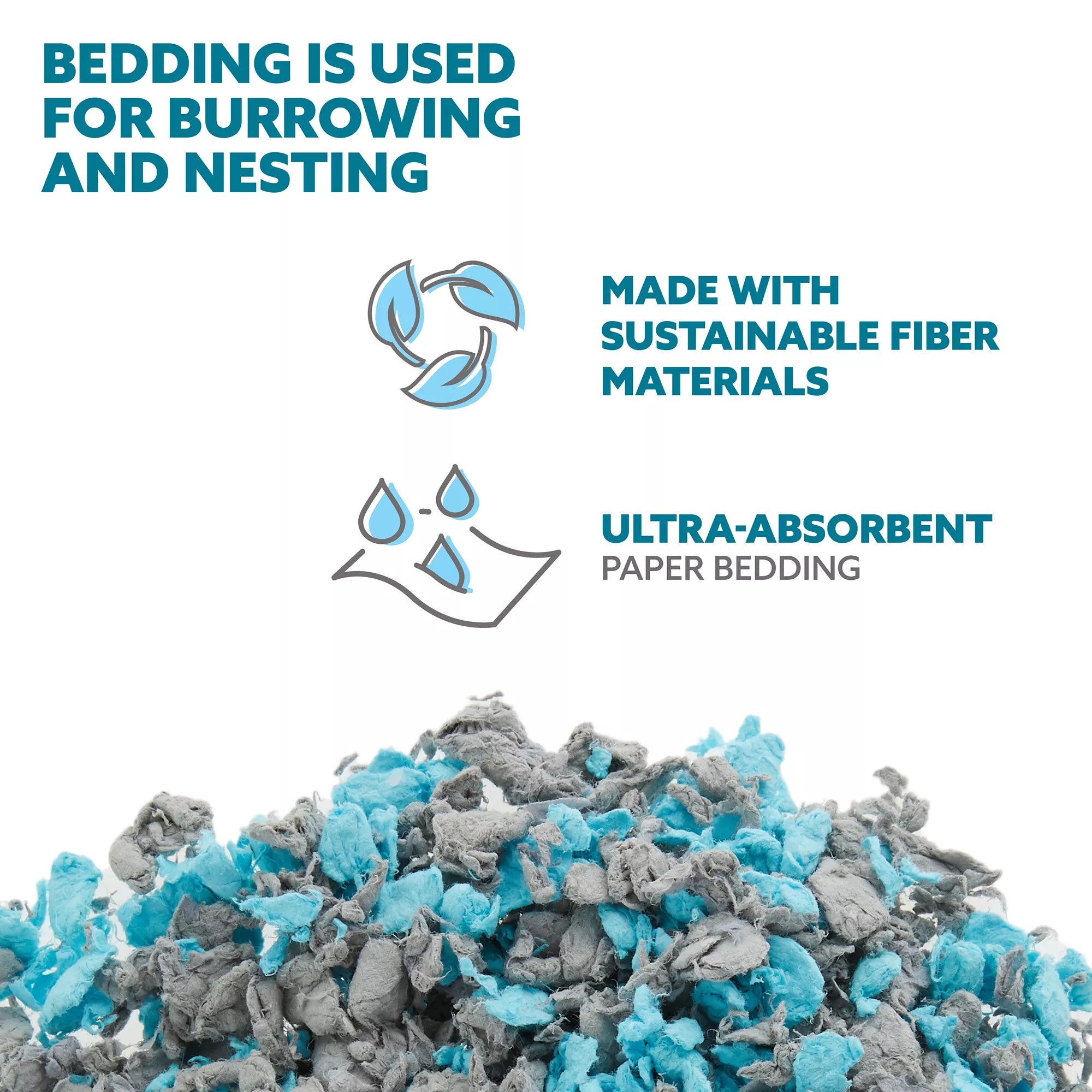 Full Cheeks Odor Control Small Pet Paper Bedding - Pacific Rain