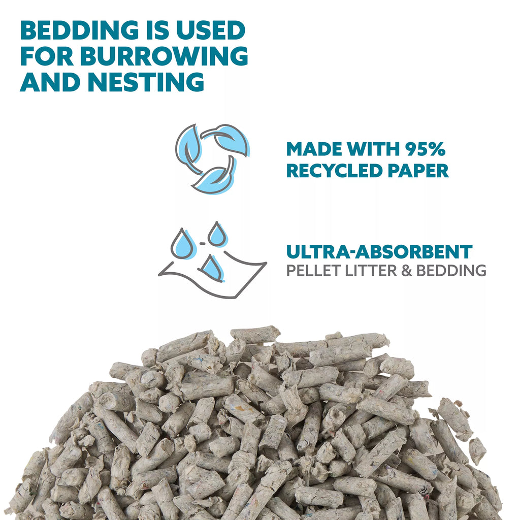Full Cheeks Odor Control Small Pet Paper Litter & Bedding - Grey