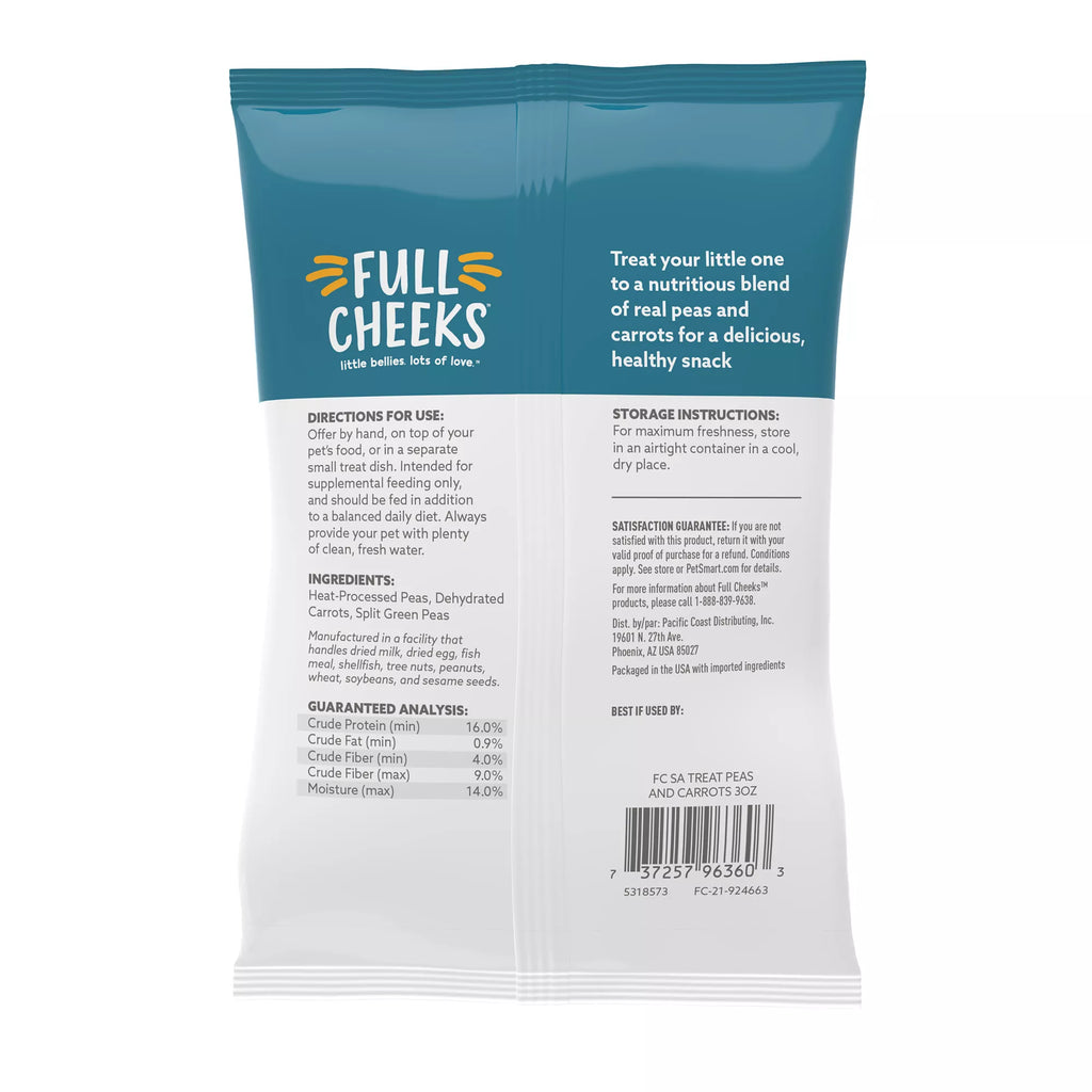Full Cheeks Small Pet Peas & Carrots Mix
