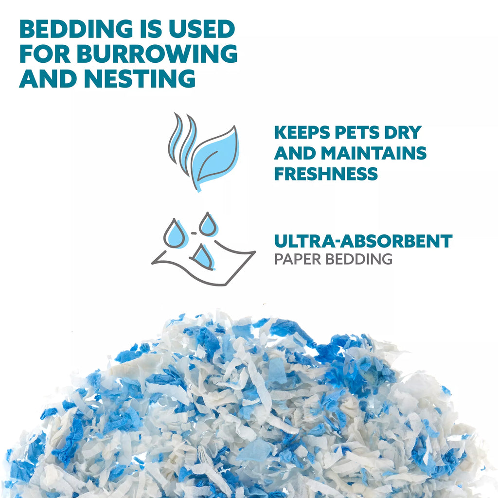 Full Cheeks Odor Control Small Pet Paper Bedding - Blue Skies