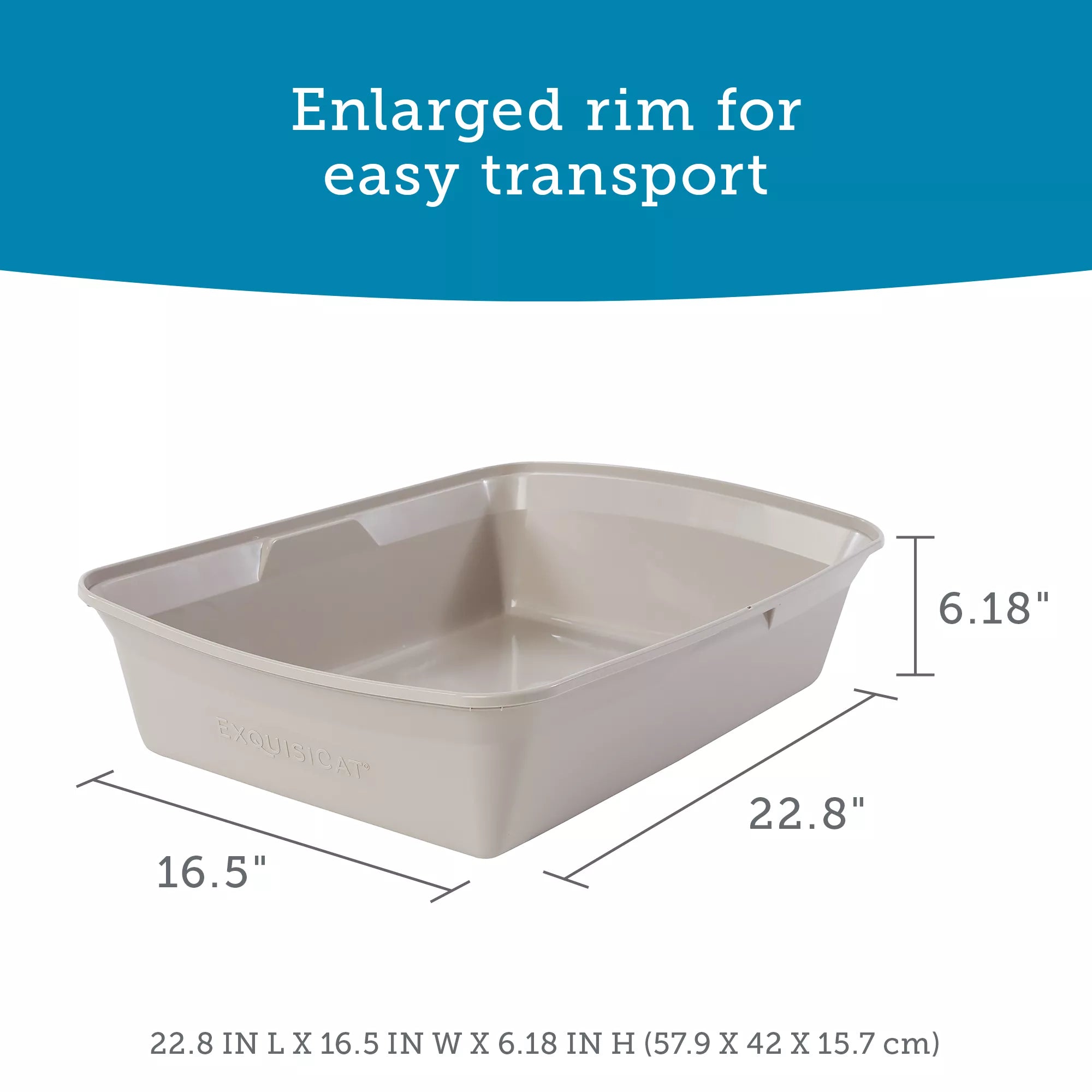 ExquisiCat Extra-Large Open Litter Box