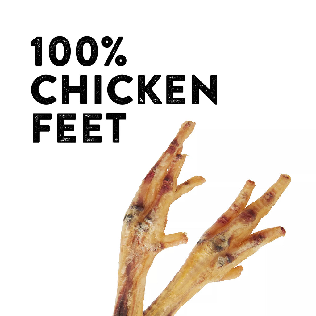Dentley's Exotics Chicken Feet Dog Chews - Chicken
