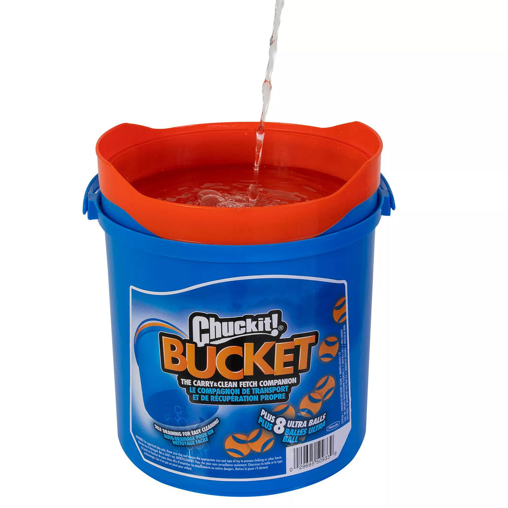 Chuckit! Bucket with 8 Utra Ballls Dog Toy