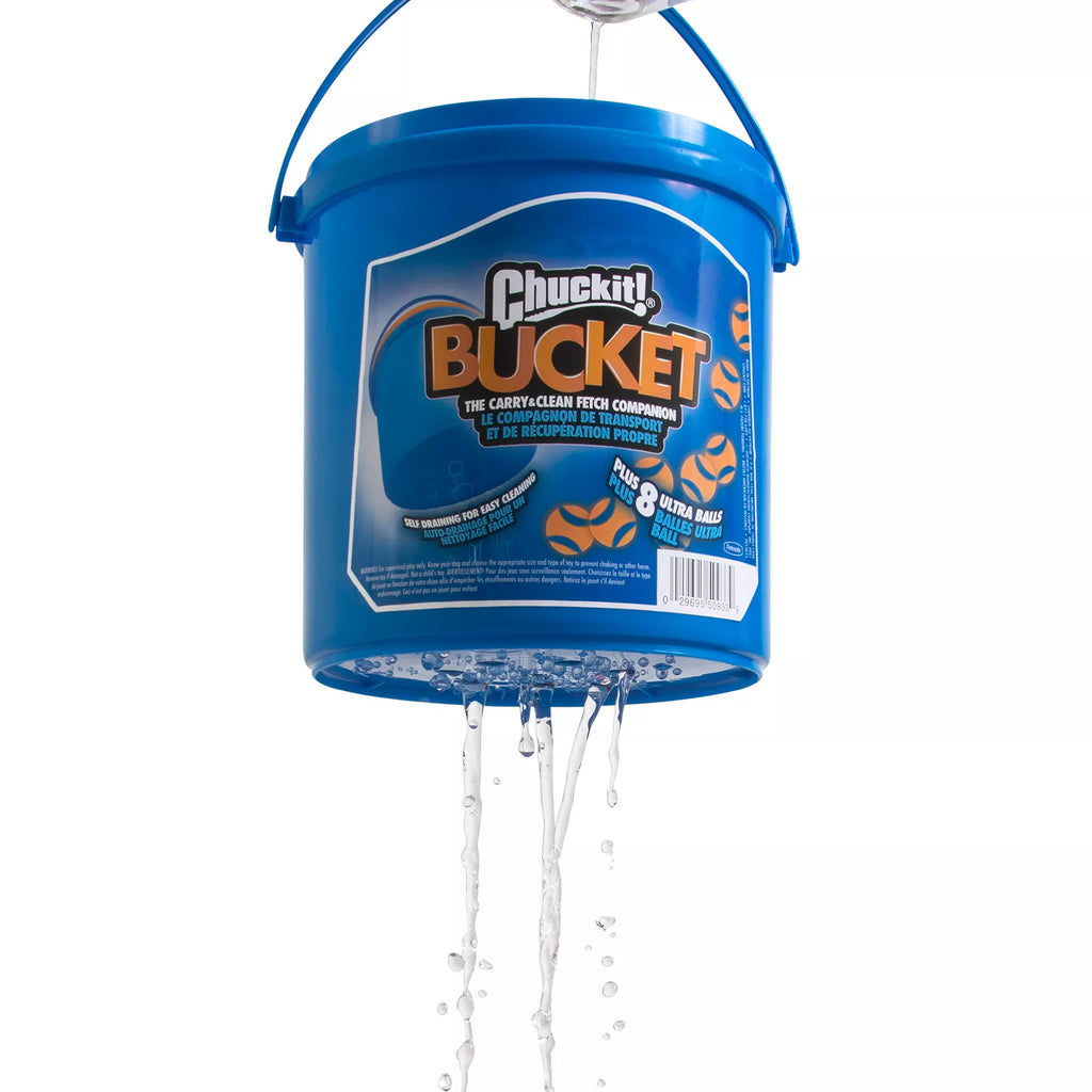 Chuckit! Bucket with 8 Utra Ballls Dog Toy