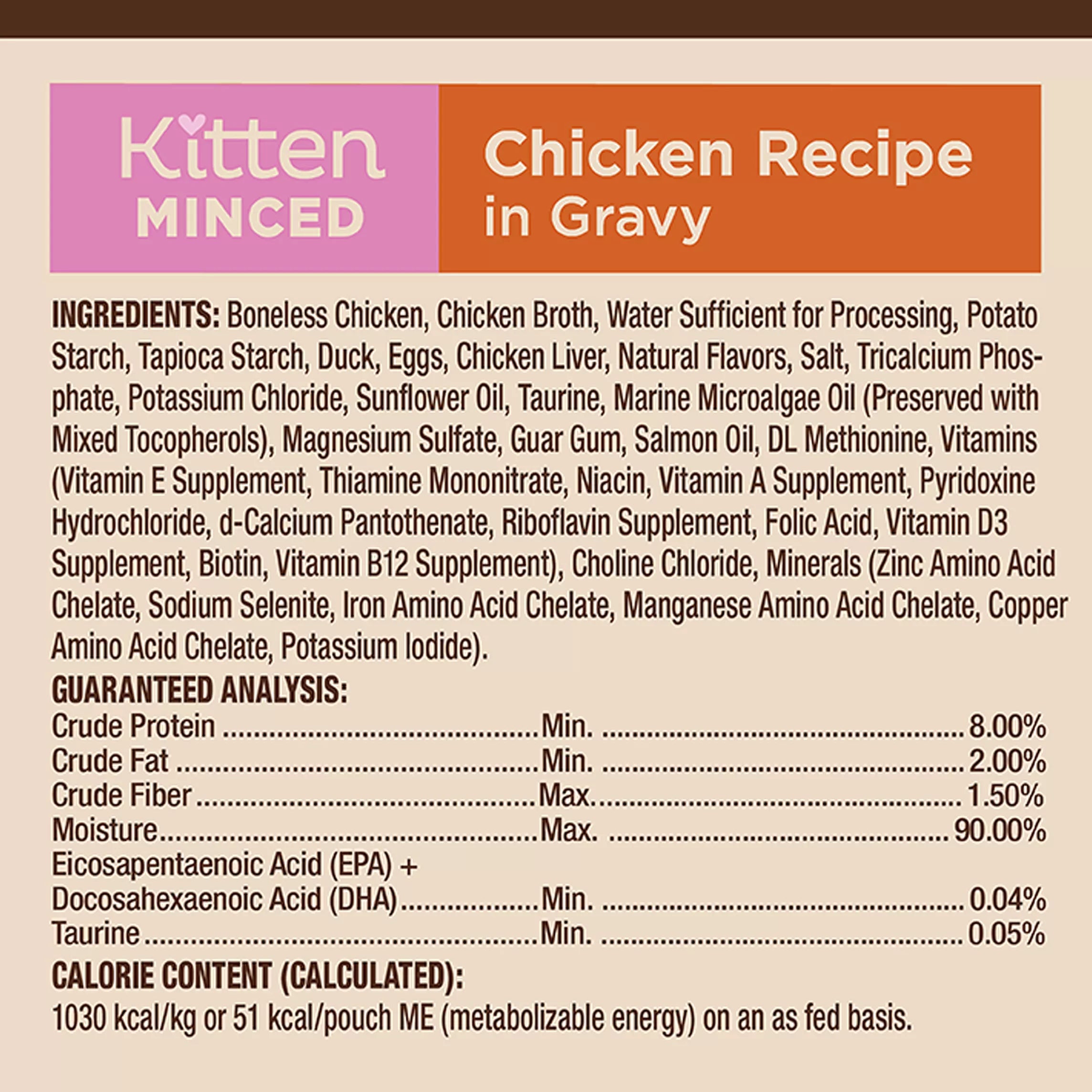 Wellness CORE Tiny Tasters Kitten Minced Wet Cat Food # 1.75 oz, Natural Pet Food, Grain-Free Pet Food