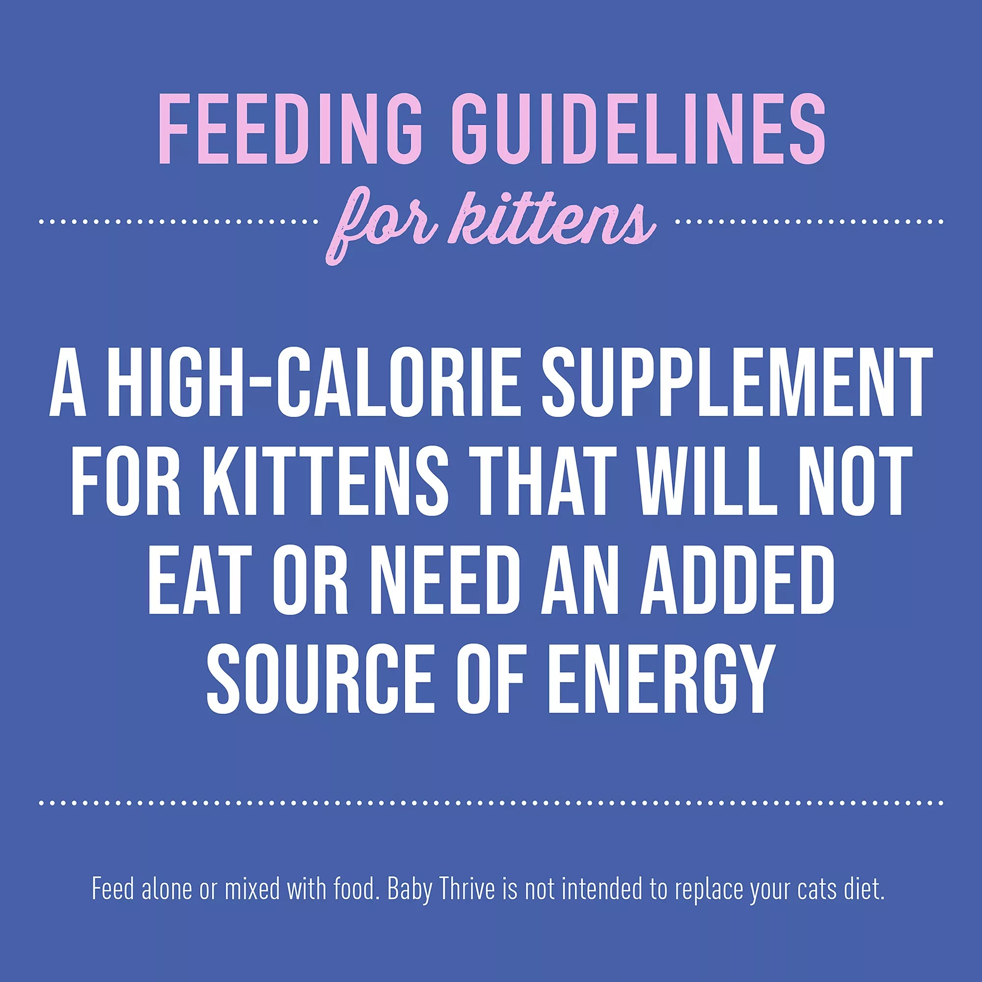 Tiki Cat Baby Thrive High Calorie Supplement Kitten Food Complement - Natural Pet Food, 20ct