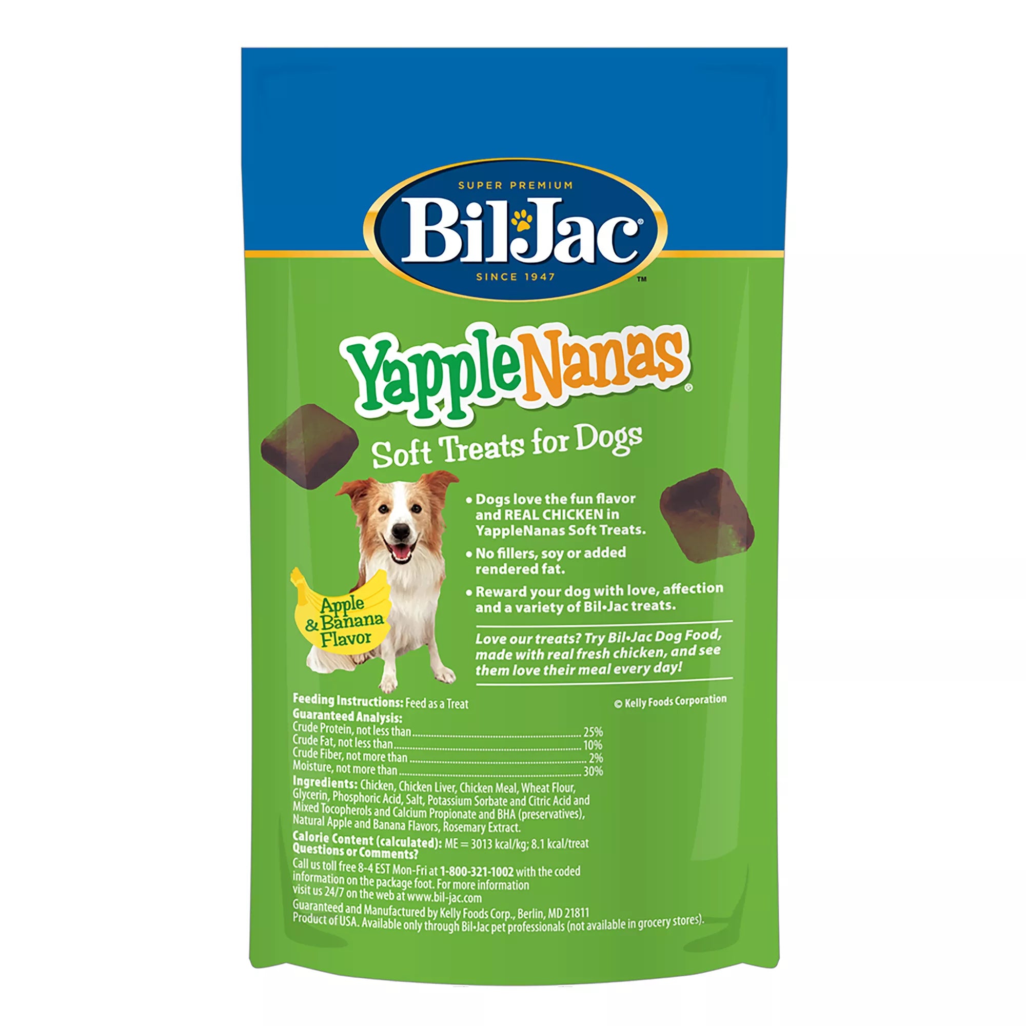 Bil-Jac YappleNanas Soft Dog Treats - Apple & Banana