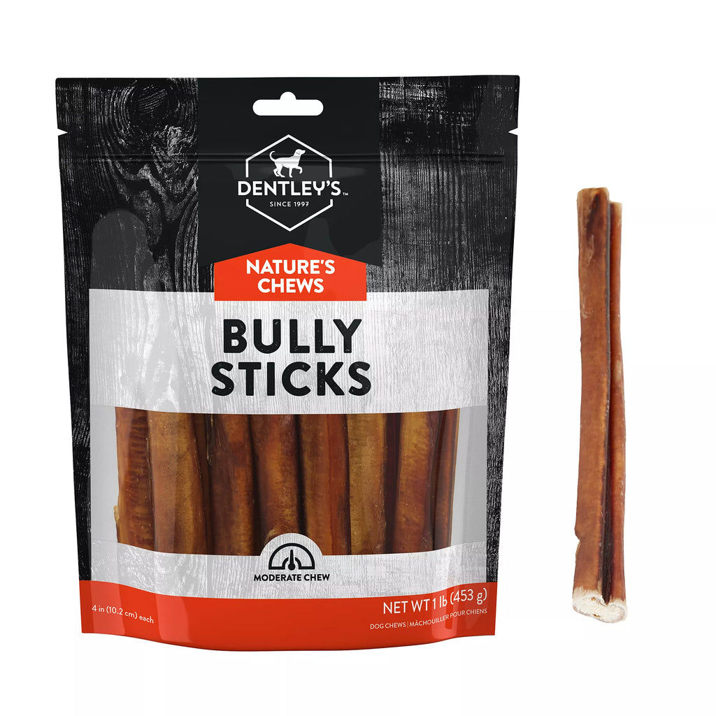 Dentley's Bully Sticks Dog Chew Treats - 1 lb