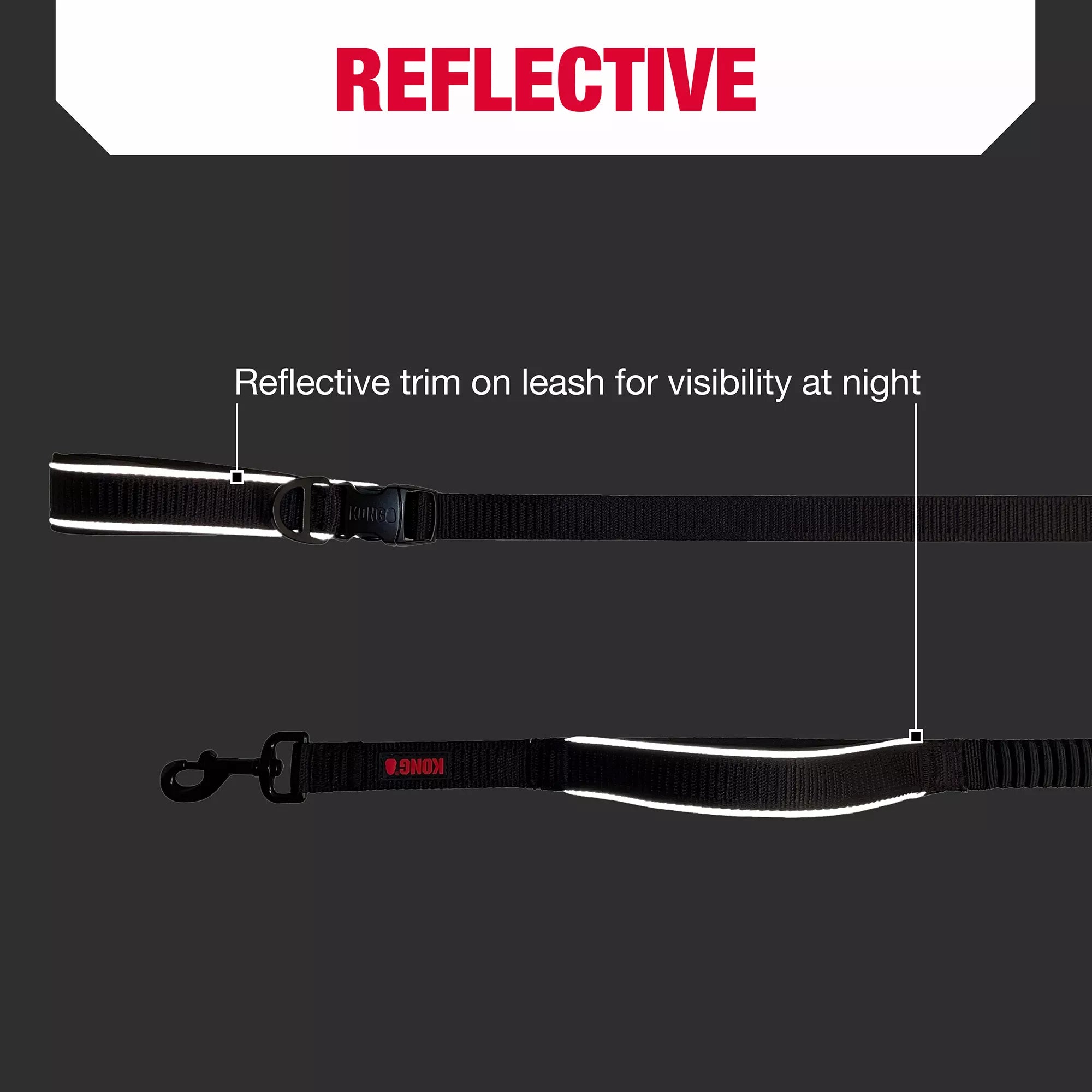 KONG Shock Absorbing Hands-Free Dog Leash: 6-ft long