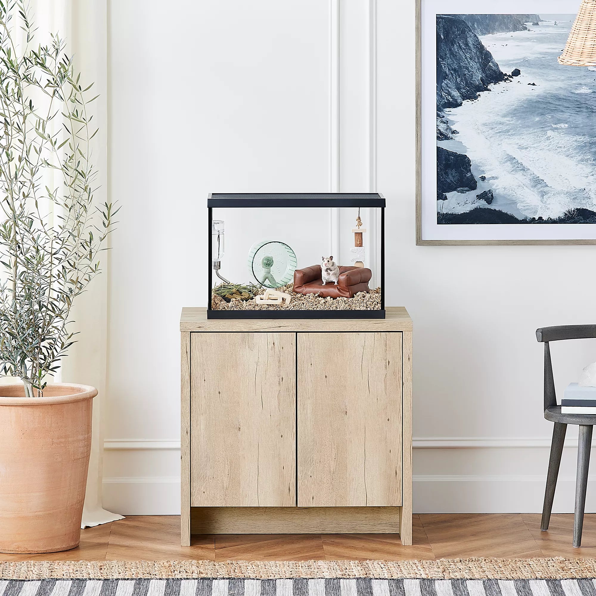 Nate & Jeremiah Prime Oak Universal Stand - Up to 37G