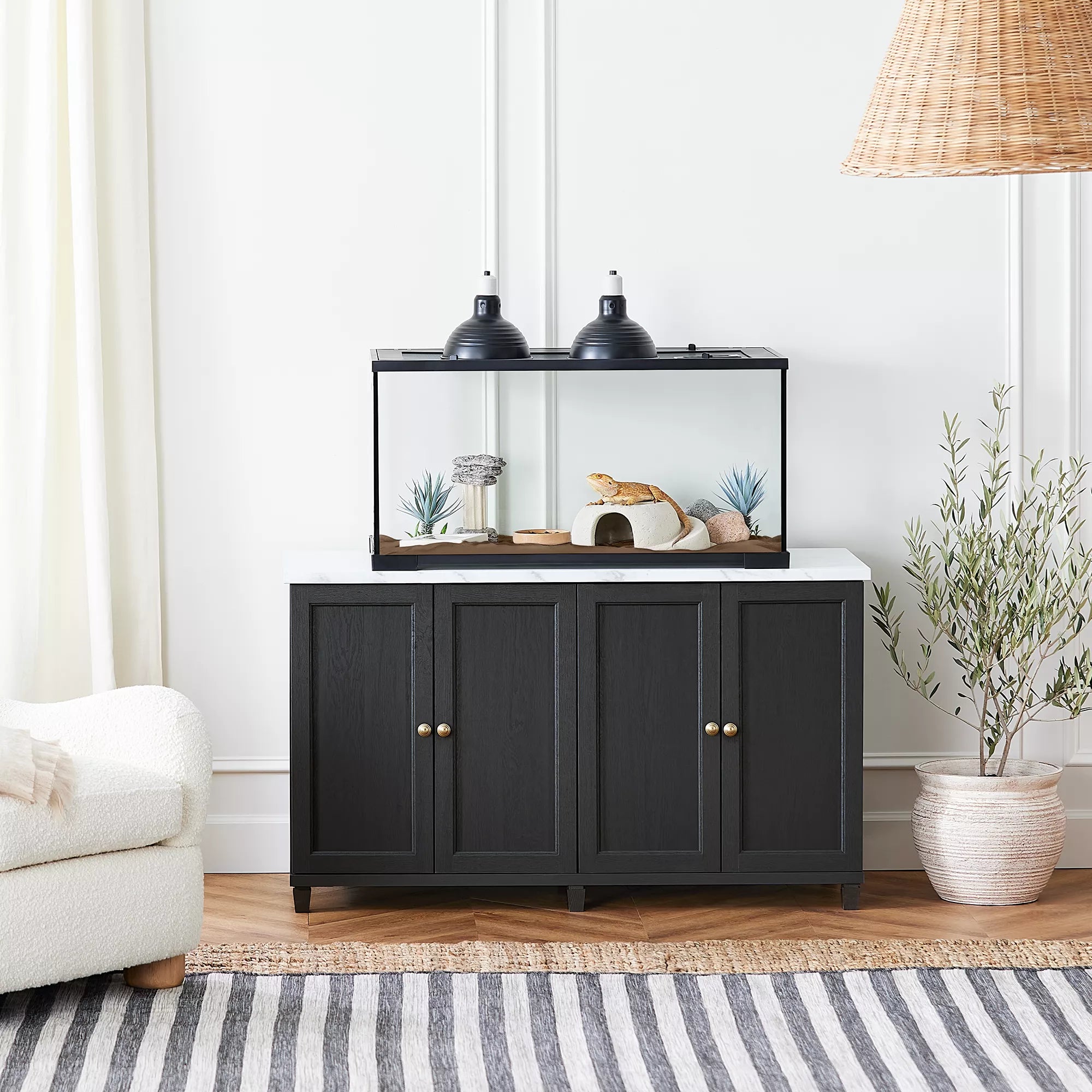 Nate & Jeremiah Raven Oak Universal Stand - Up to 75G