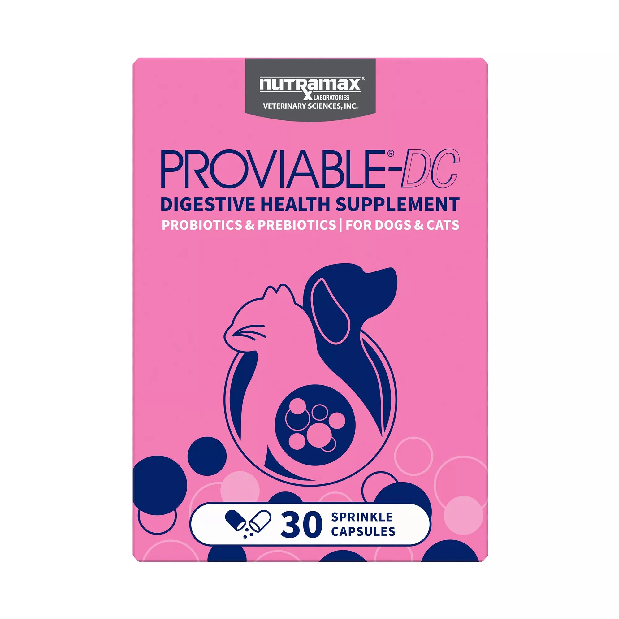 Nutramax Proviable-DC Digestive Supplement for Cats & Dogs