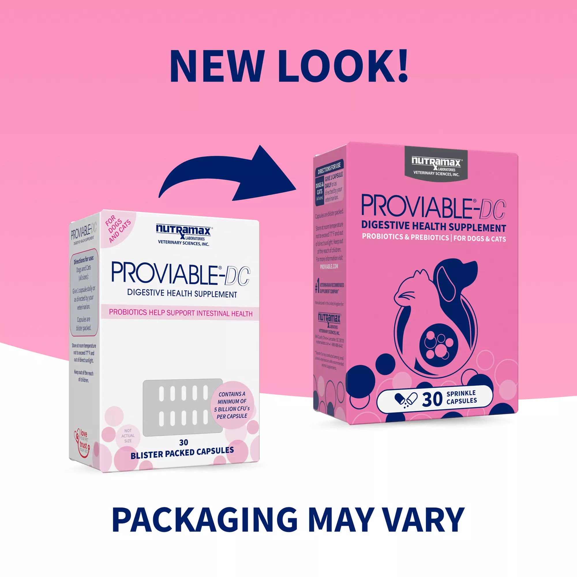 Nutramax Proviable-DC Digestive Supplement for Cats & Dogs