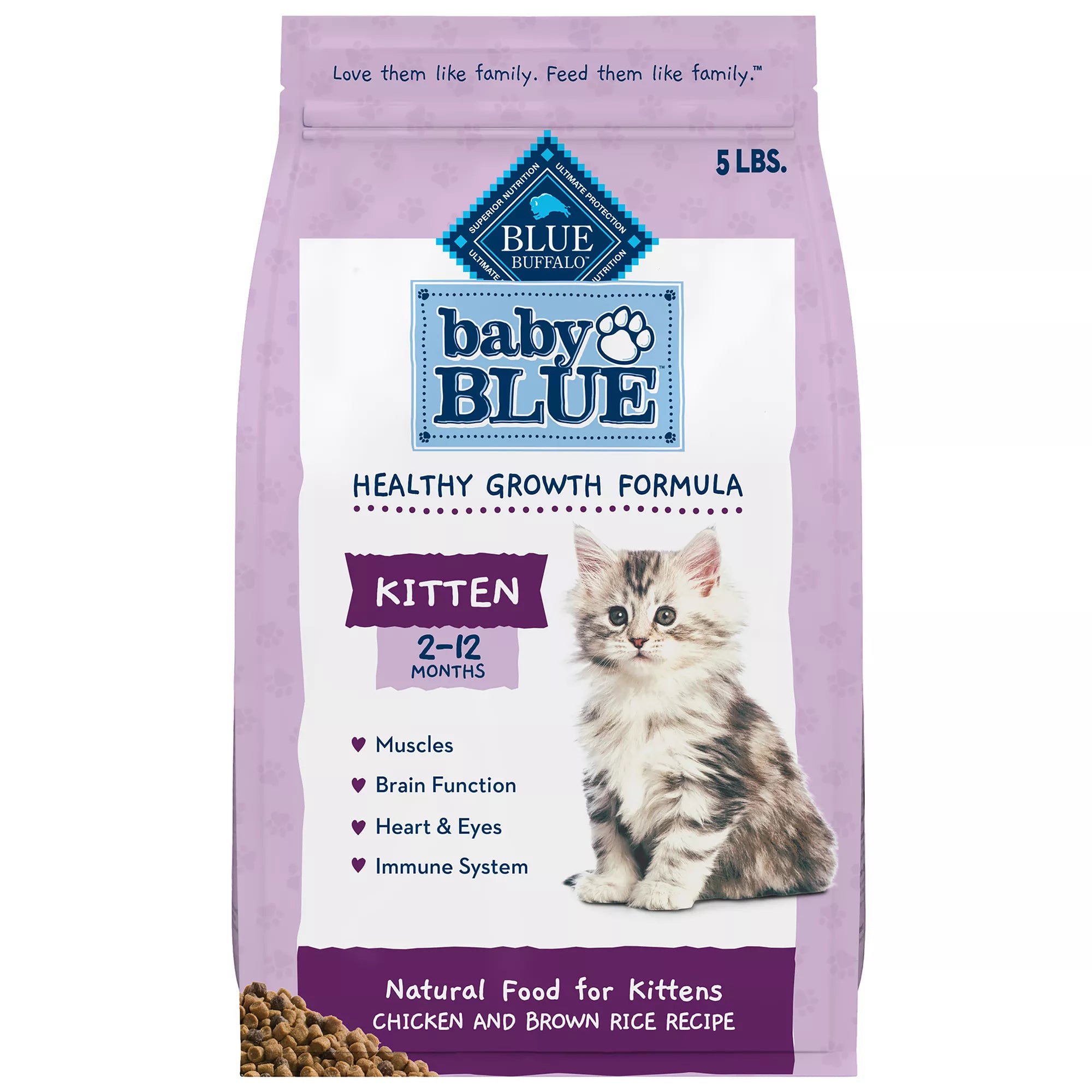 Blue Buffalo Baby BLUE Kitten Dry Food - Chicken & Brown Rice