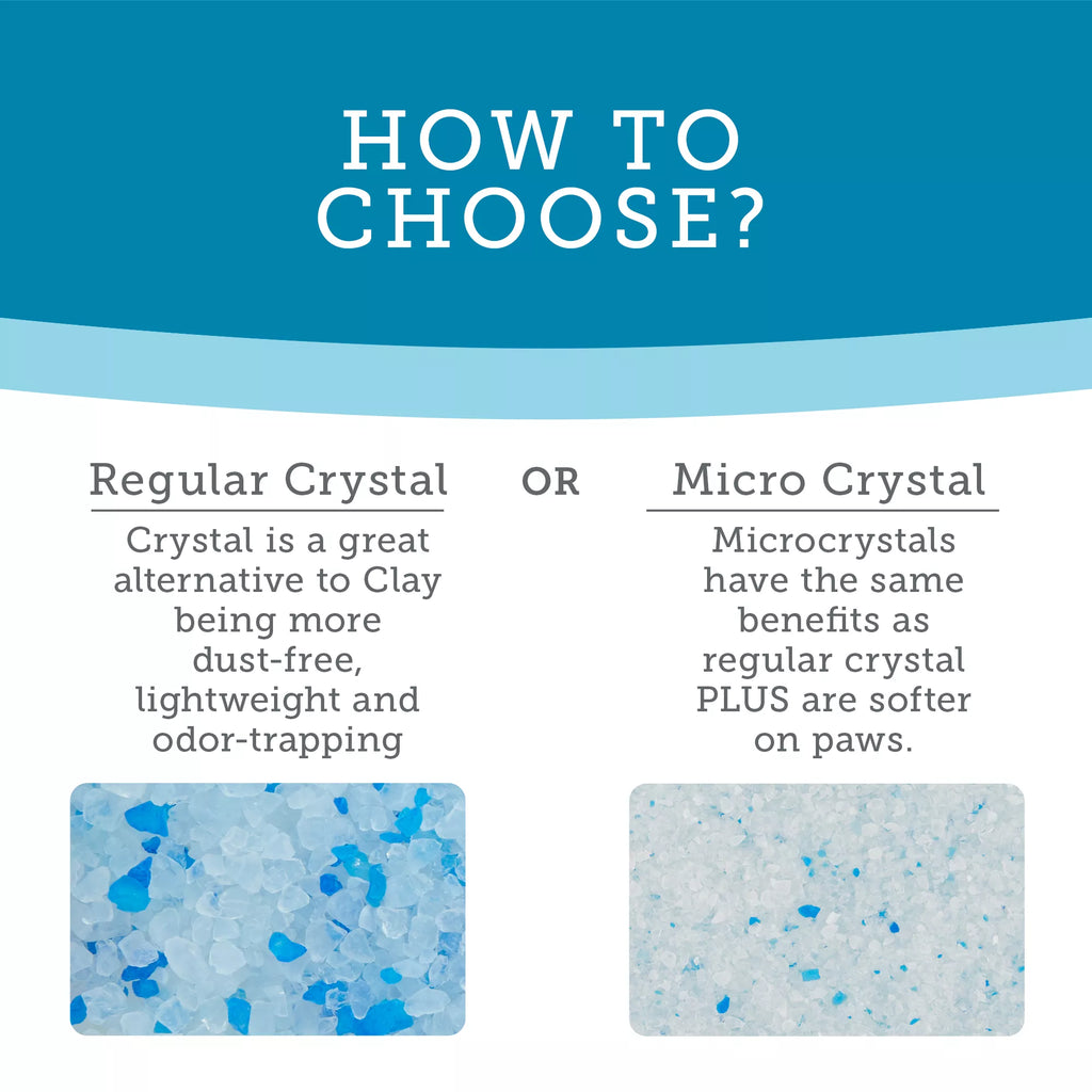 ExquisiCat Crystals Multi-Cat Silica Cat Litter - Summer Breeze Scented, Low Dust Litter