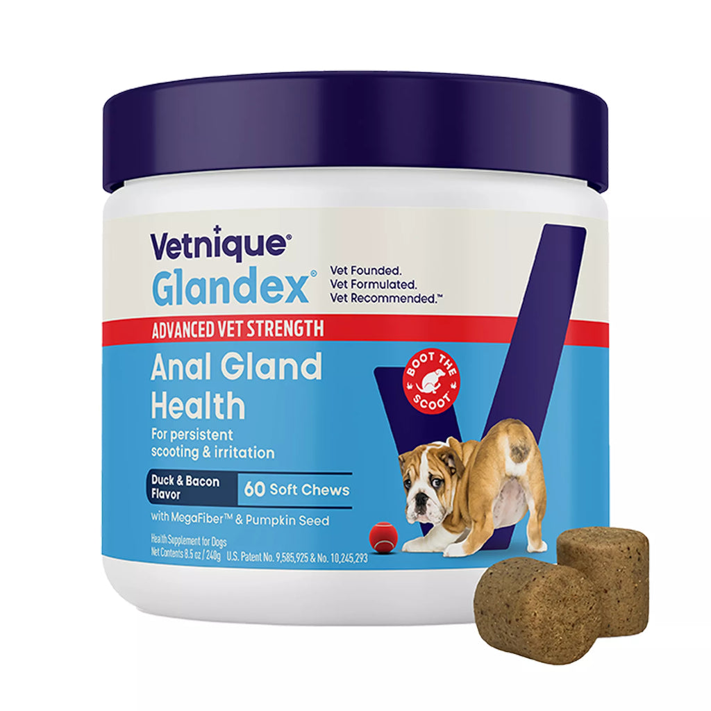 Vetnique Labs Glandex Boot the Scoot Advanved Vet Strength Anal Gland Soft Chew Dog Supplement
