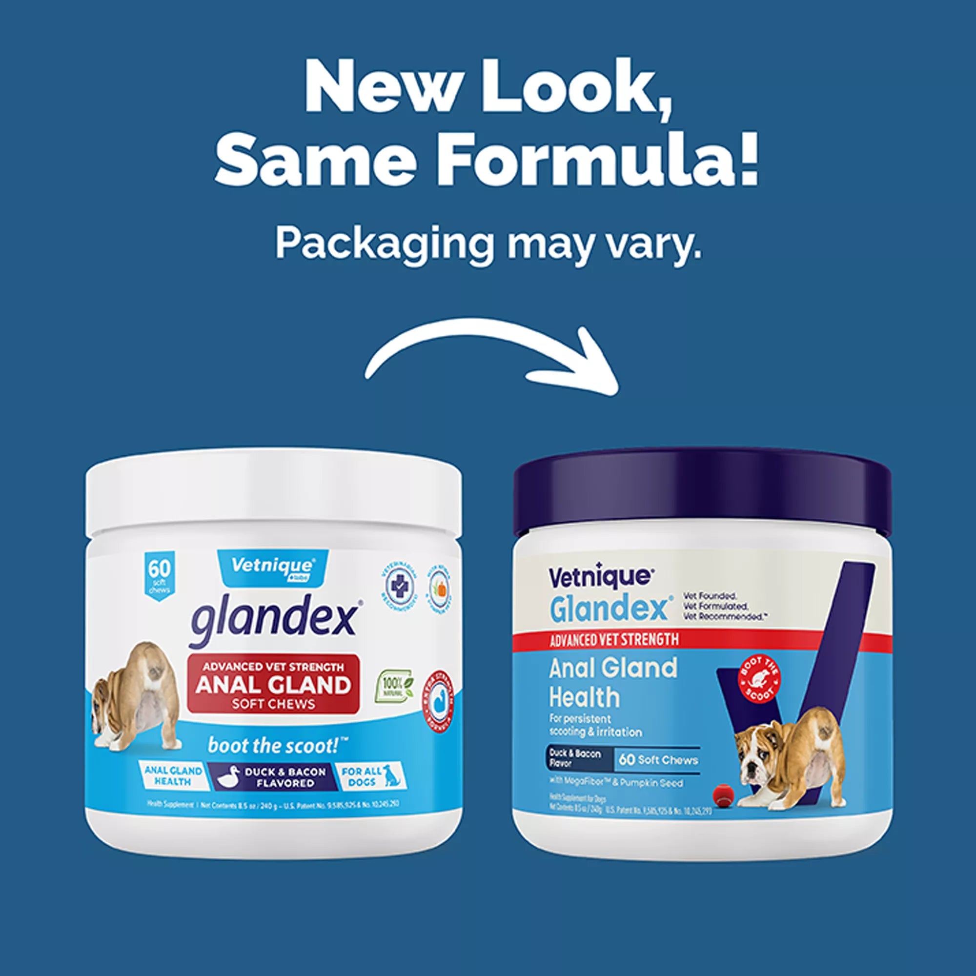 Vetnique Labs Glandex Boot the Scoot Advanved Vet Strength Anal Gland Soft Chew Dog Supplement