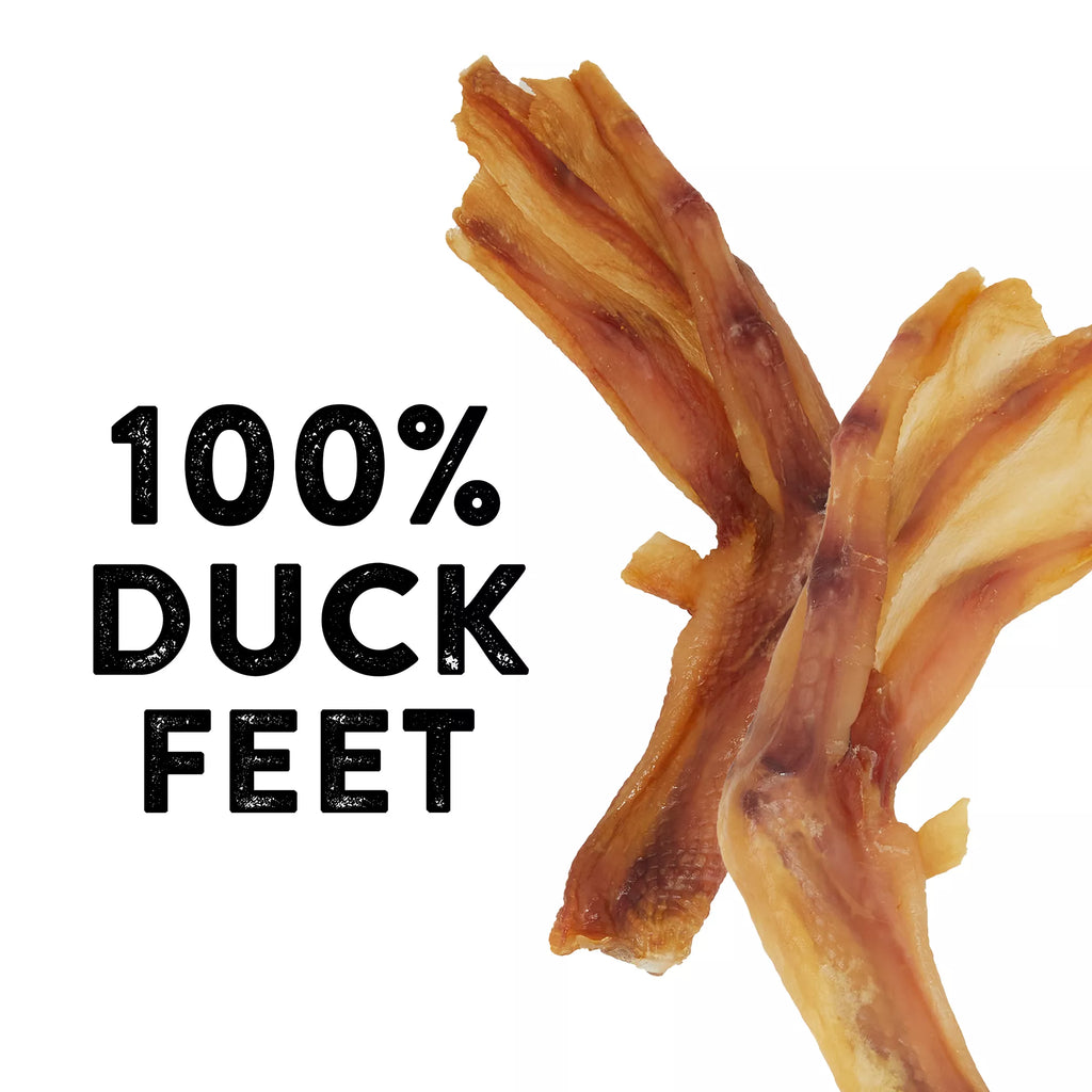 Dentley's Exotics Duck Feet All Life Stage Dog Chews - Duck